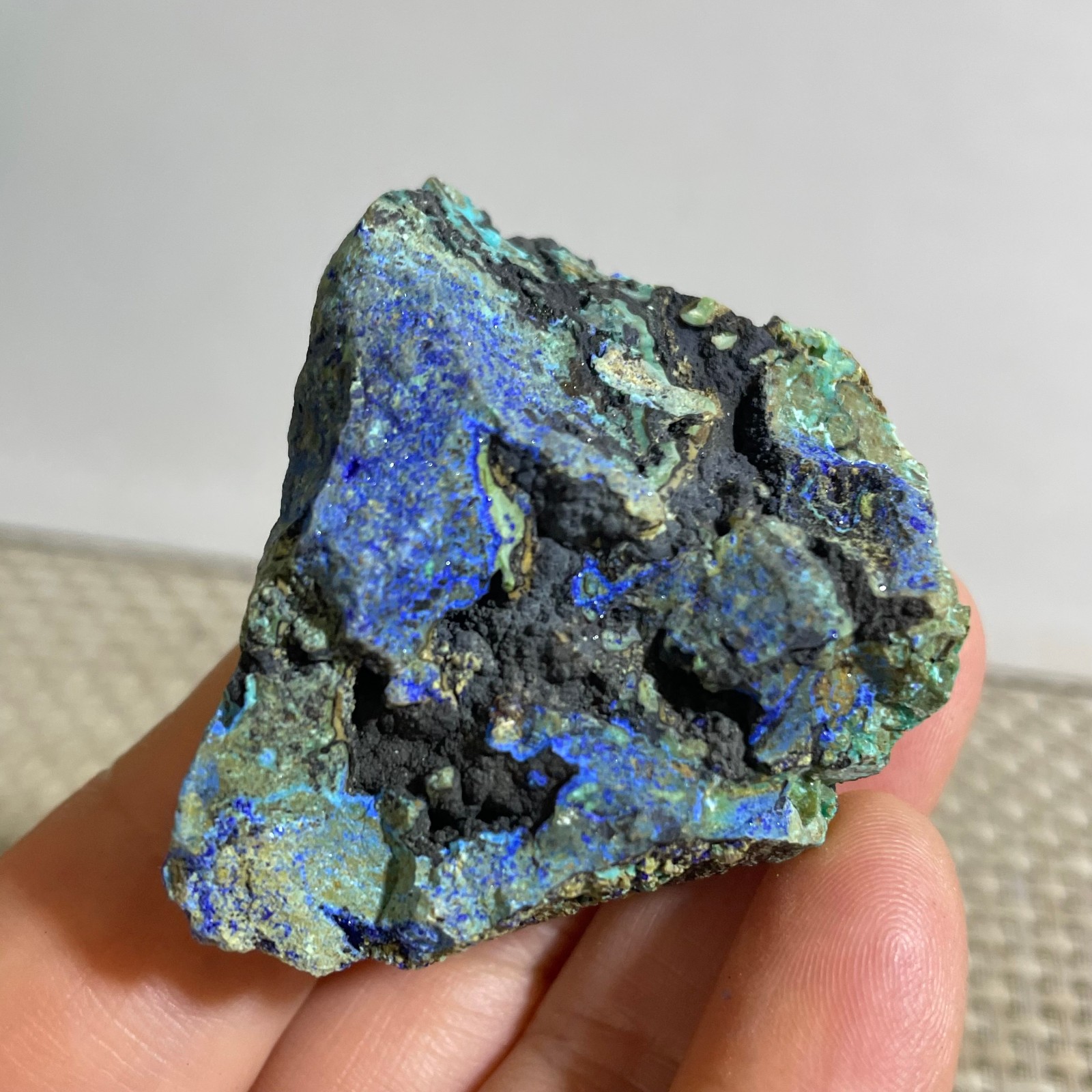 31g beautiful crystal azurite malachite mineral specimen Reiki Healling