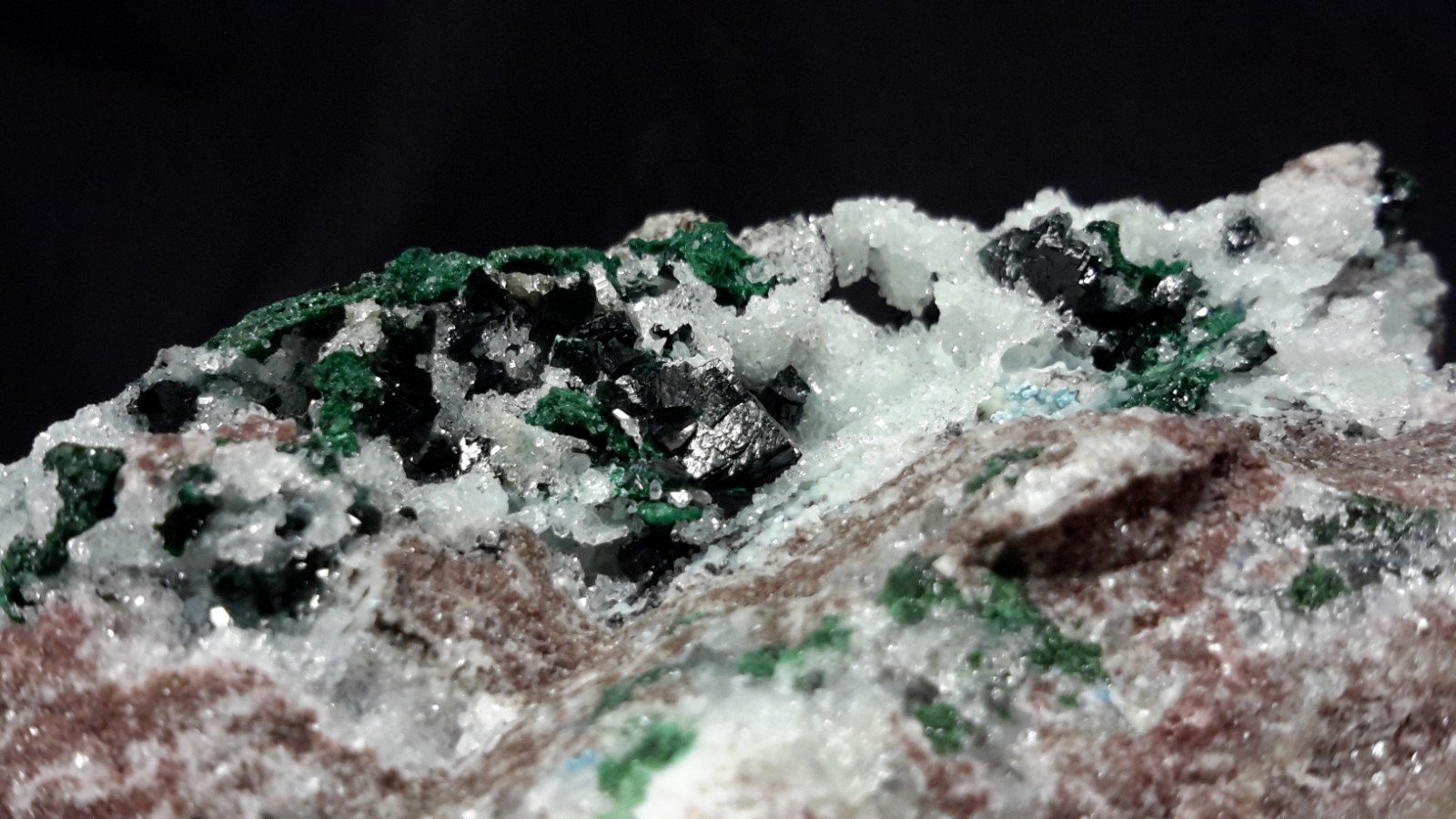 2.5″ MALACHITE with QUARTZ from the Democratic Republic of Congo