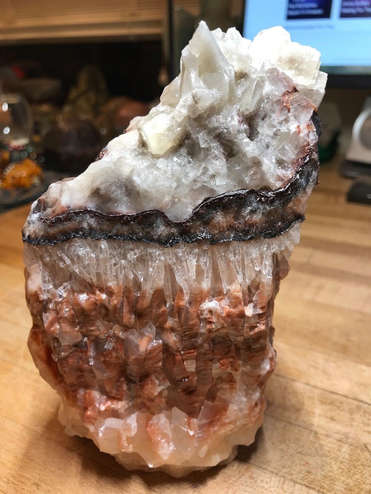 Multicolored Calcite Crystal Mineral Gemstone Medium Natural Rock Specimen 008