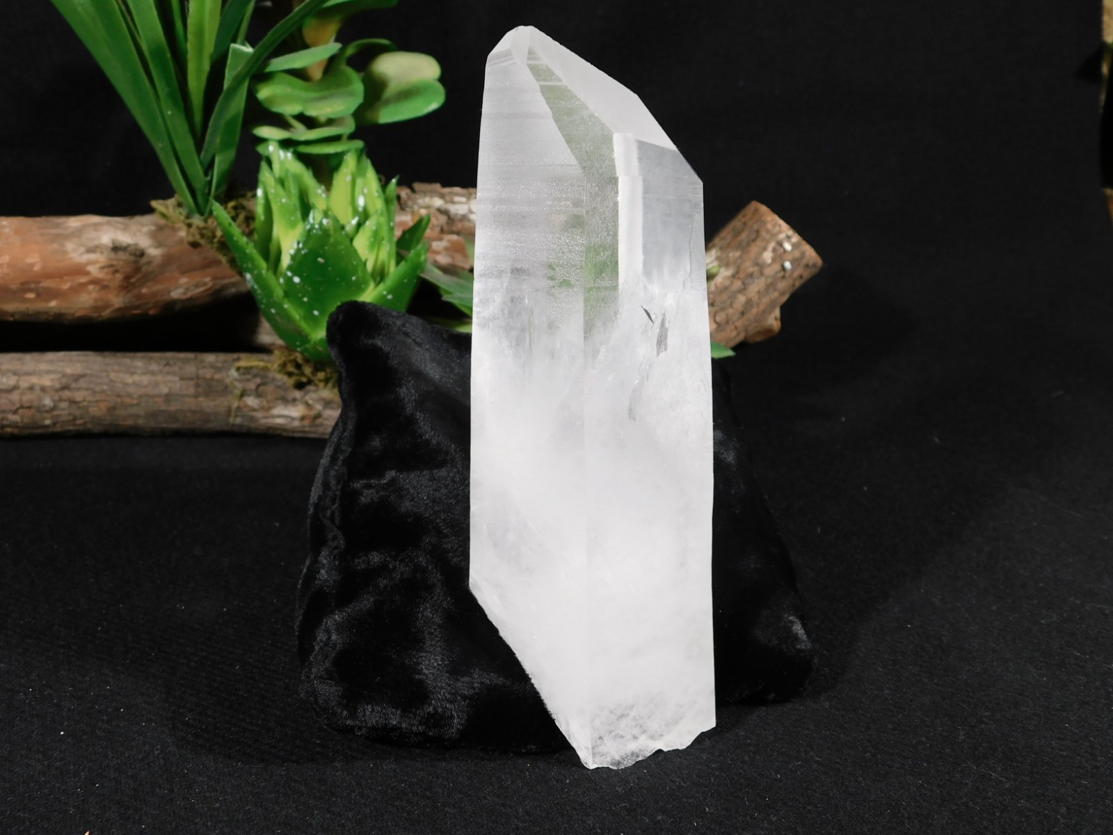 Long! Semi Translucent LEMURIAN Quartz Crystal From Brazil 318gr
