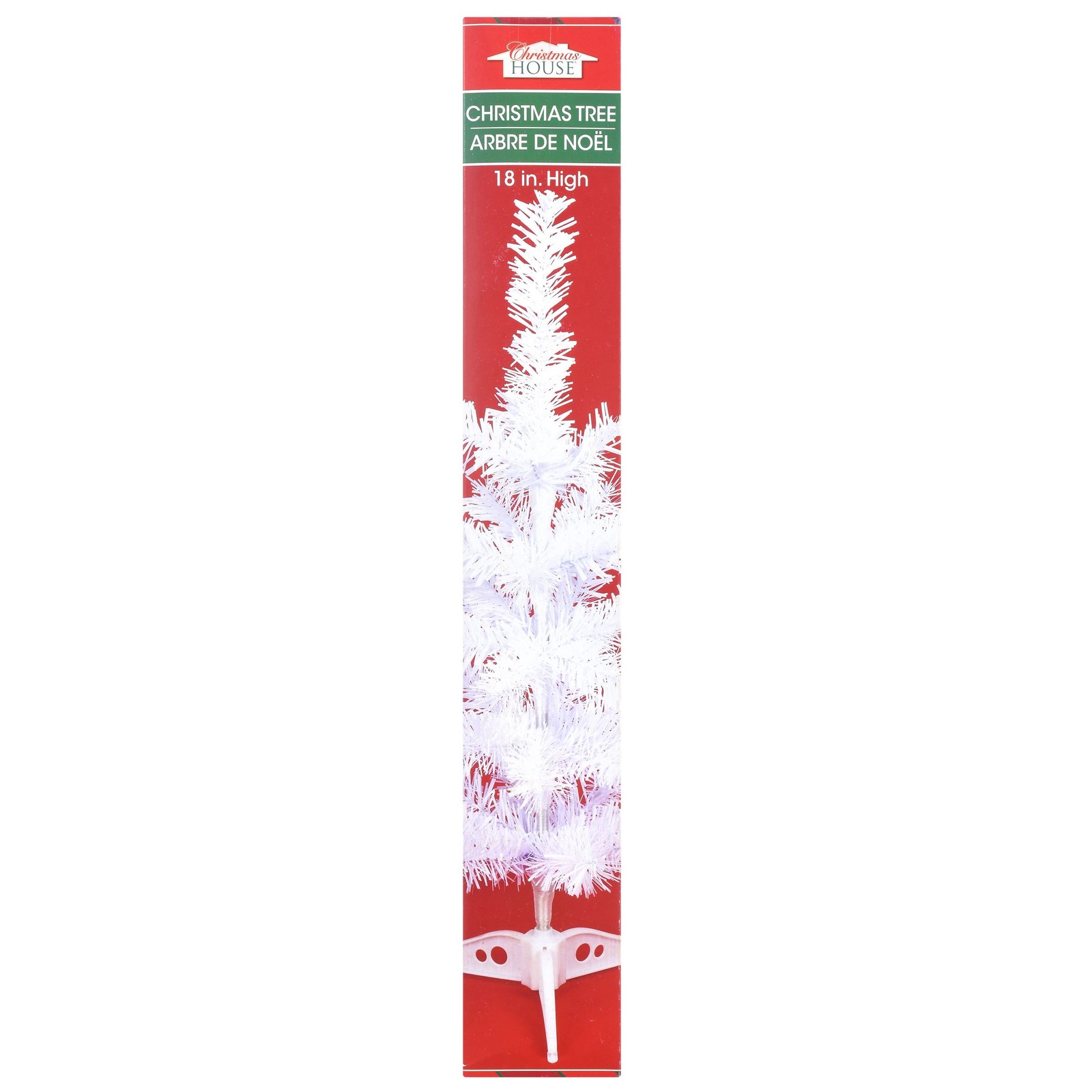 Table Top White Holiday “Christmas Tree” (18″) 3in,