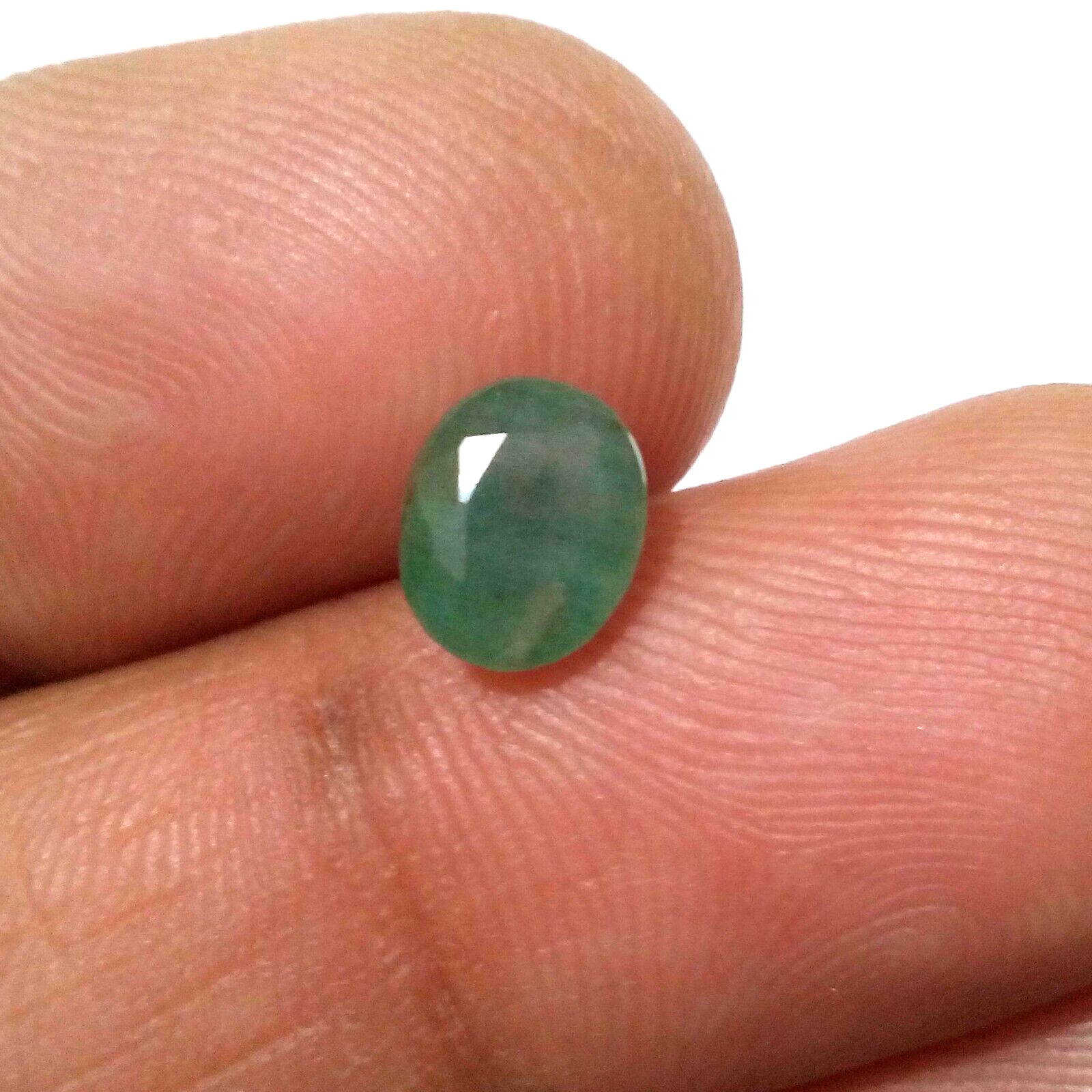 Brilliant 1.70 Ct Faceted Zambian Emerald – Genuine Green Gem, Elegant Shine