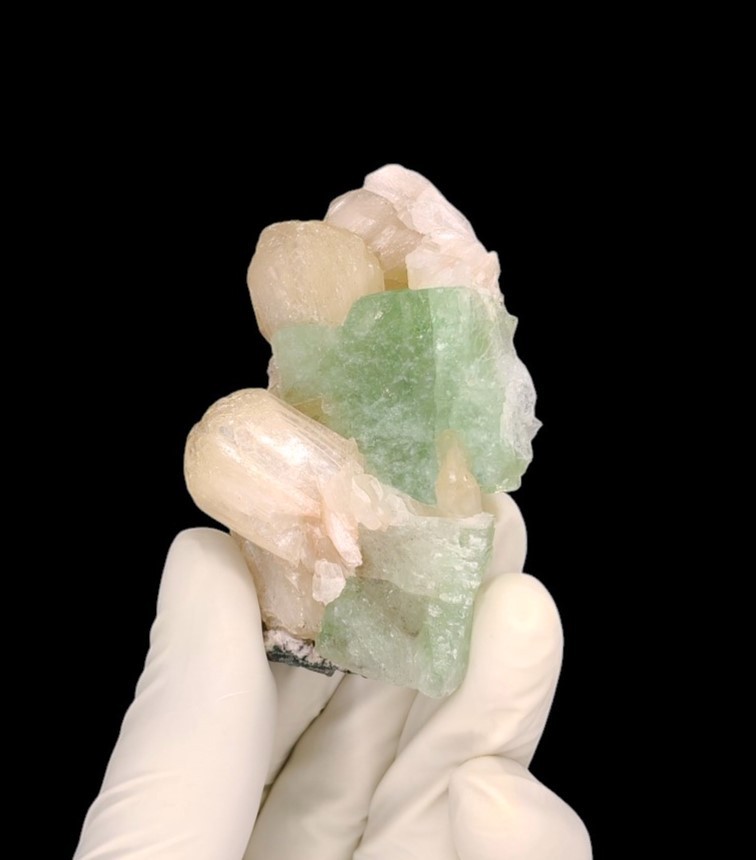 Natural Green Apophyllite In Stilbite Minerals #11