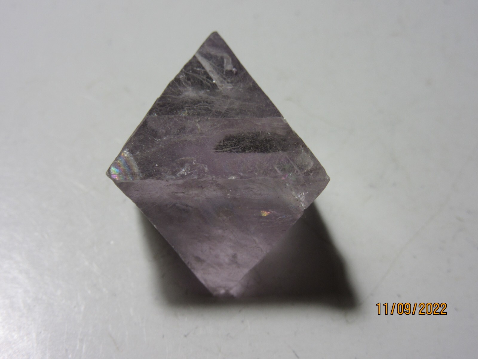 Purple Fluorite Octahedron 1 1/8 Inch Crystal Collectible Reiki **New** FOPL-1