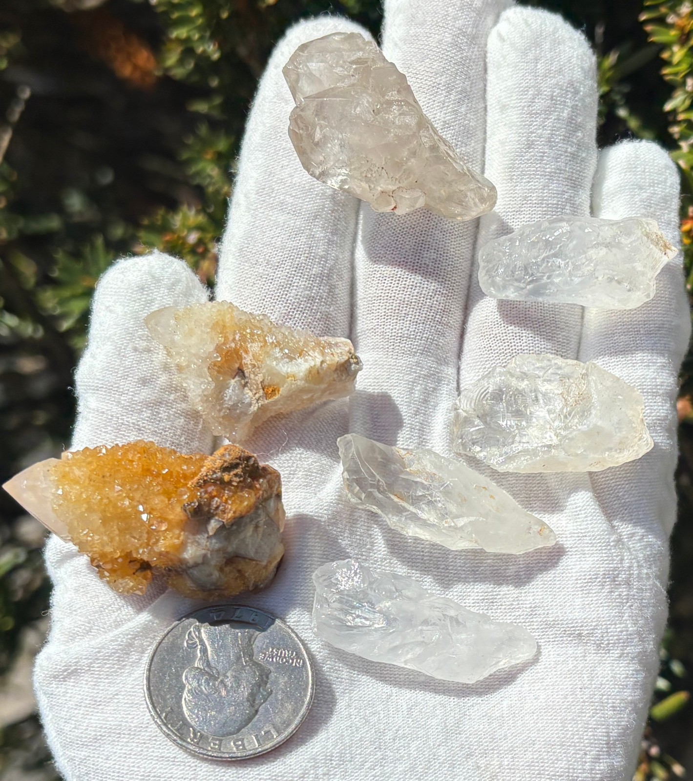USA SALE 66g LOT AZEZTULITE/SPIRIT QUARTZ/GOLDEN HEALER SPIRIT/ELESTIAL/FAIRY