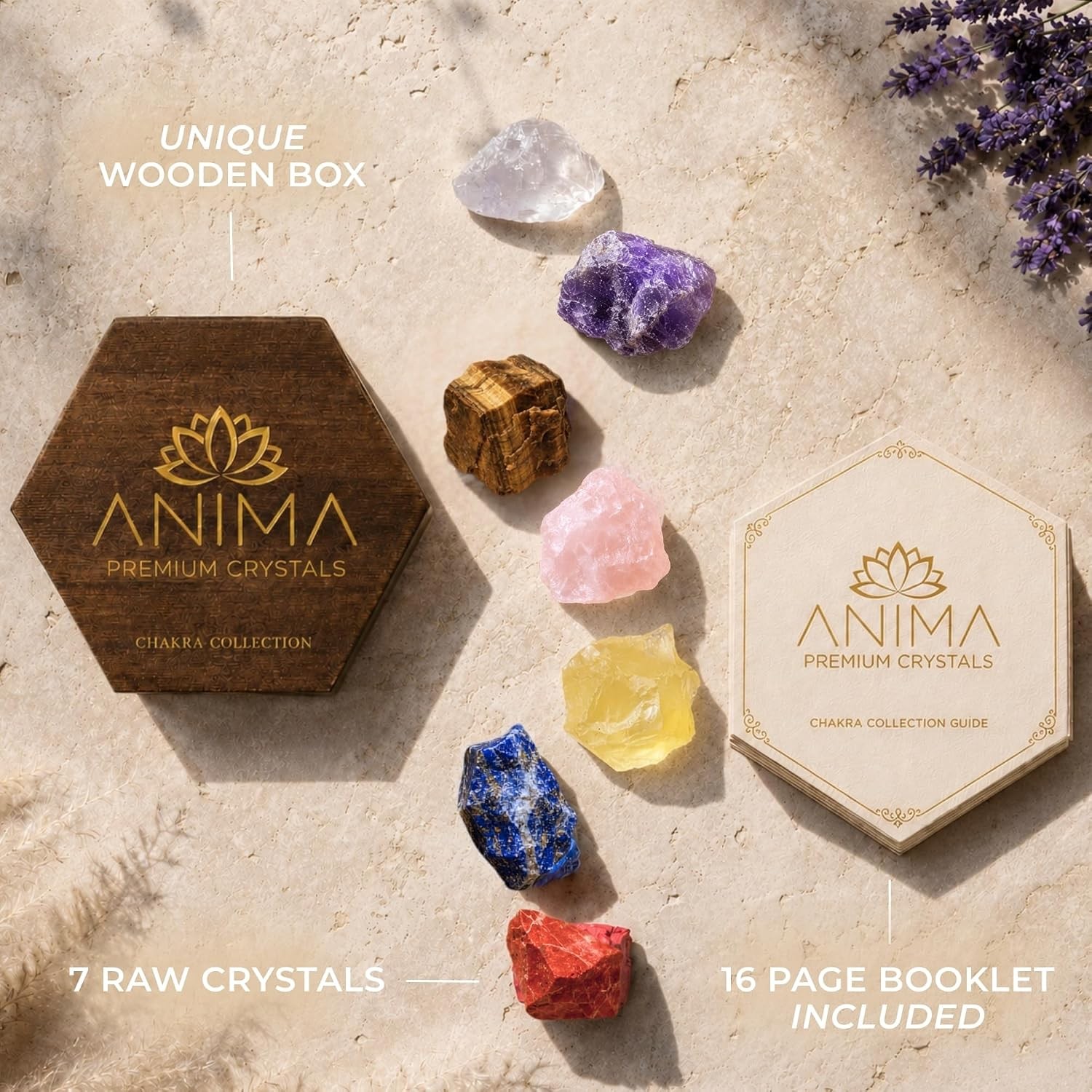 7 Chakra Healing Crystals Set Energy Alignment Crystal Healing Kit Chakra
