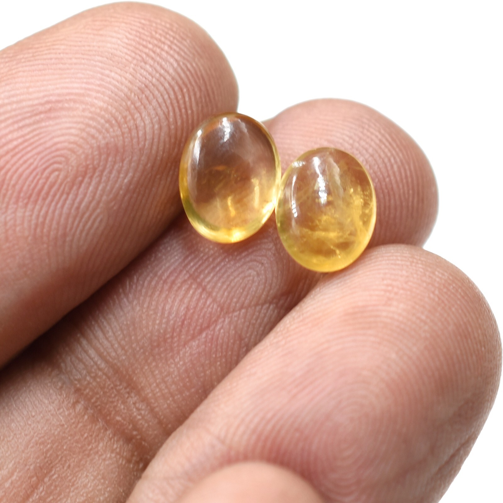 Natural Smooth Citrine Gemstone For Jewelry Making Handmade Healing Birthstone