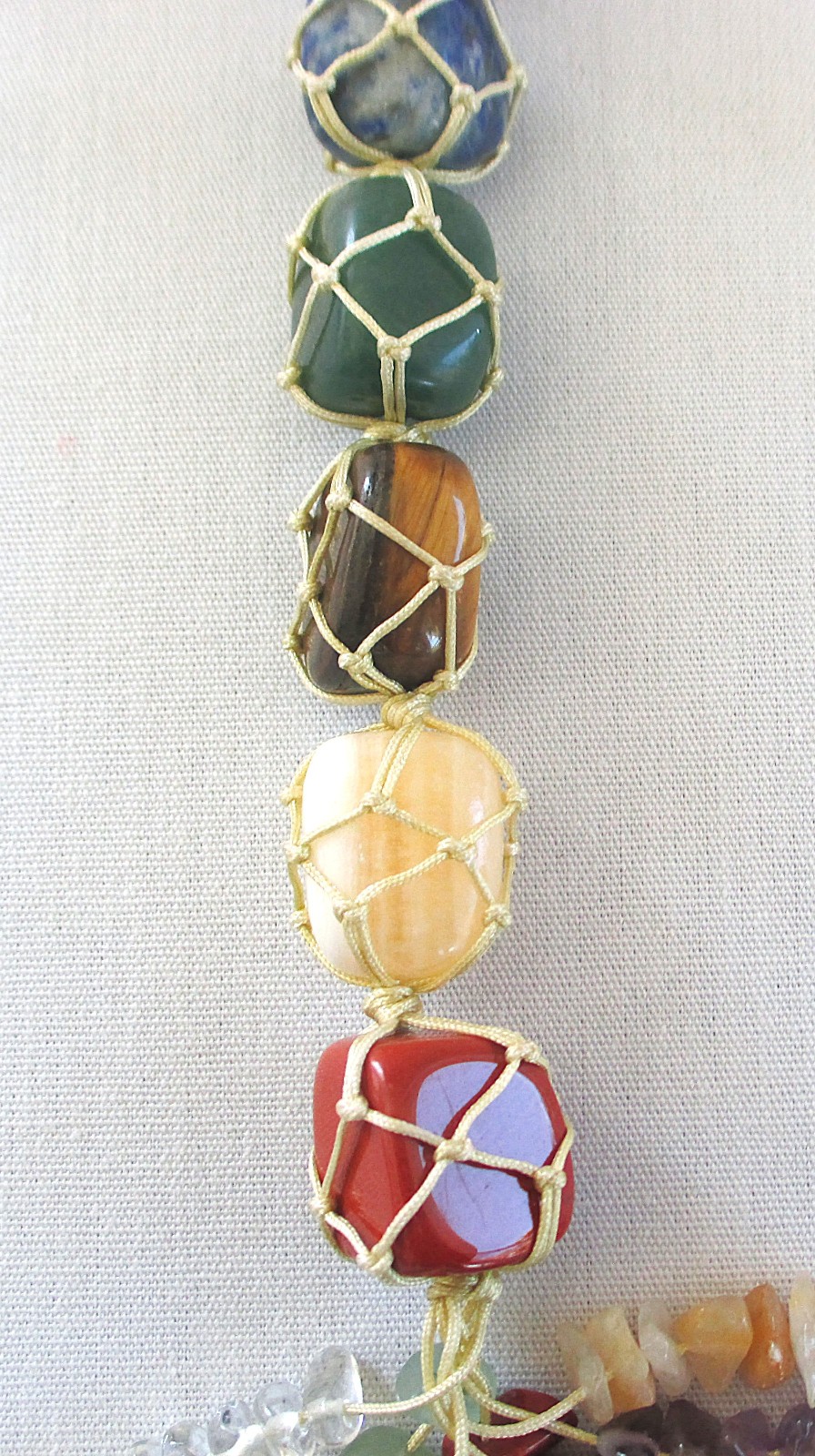 Semi Precious Stone Tree of Life Wall Hanging with 7 Chakra Stones