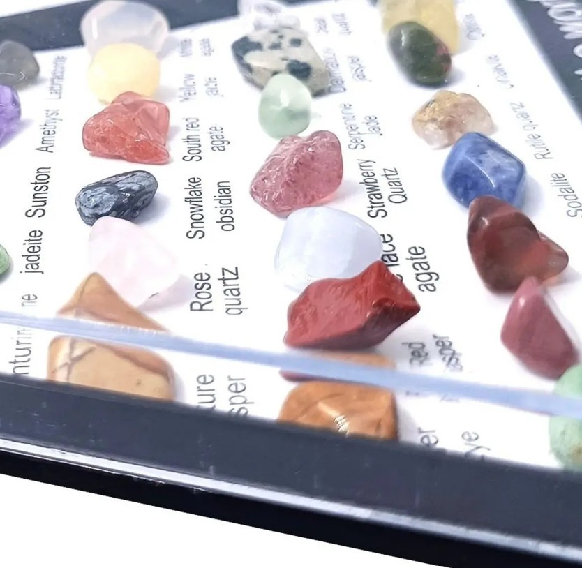 36pcs Healing Crystals & Stones Set Chakra Quartz Gemstones Meditation Decor