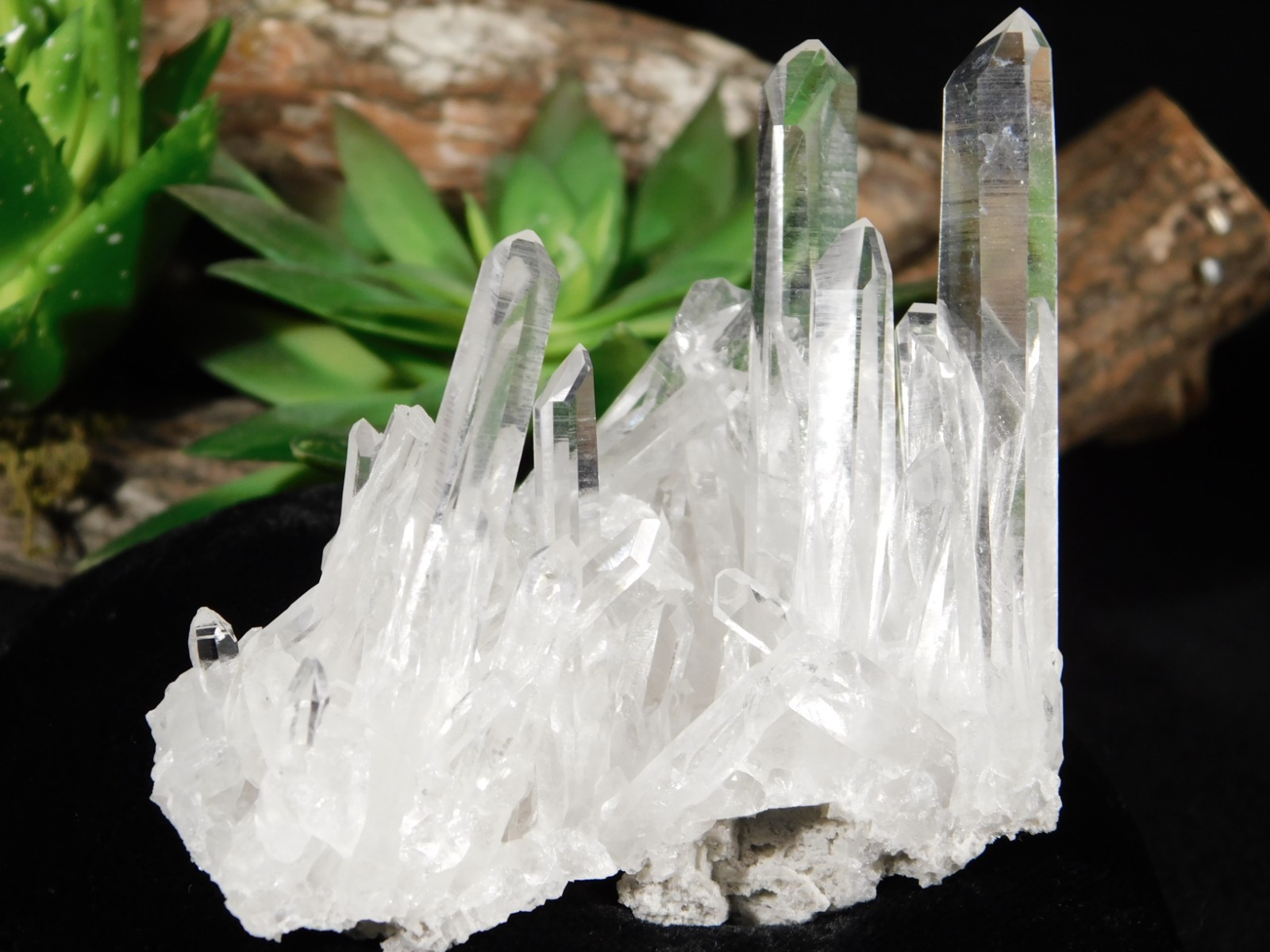 VERY TRANSLUCENT! Quartz Crystal Cluster Collier Creek ARKANSAS 100gr