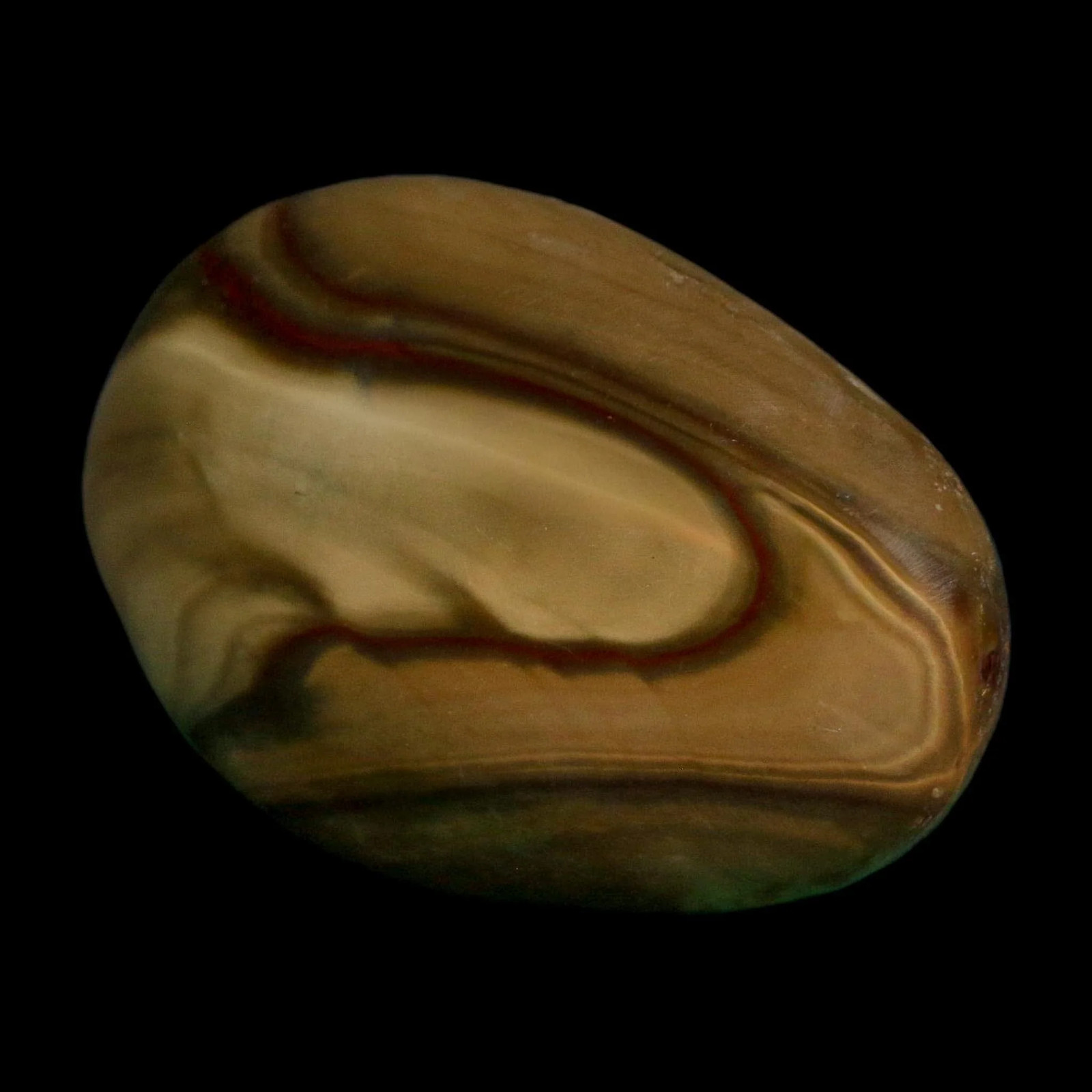 2.3″ Polychrome Jasper Natural Polished Mineral Palm Stone Madagascar