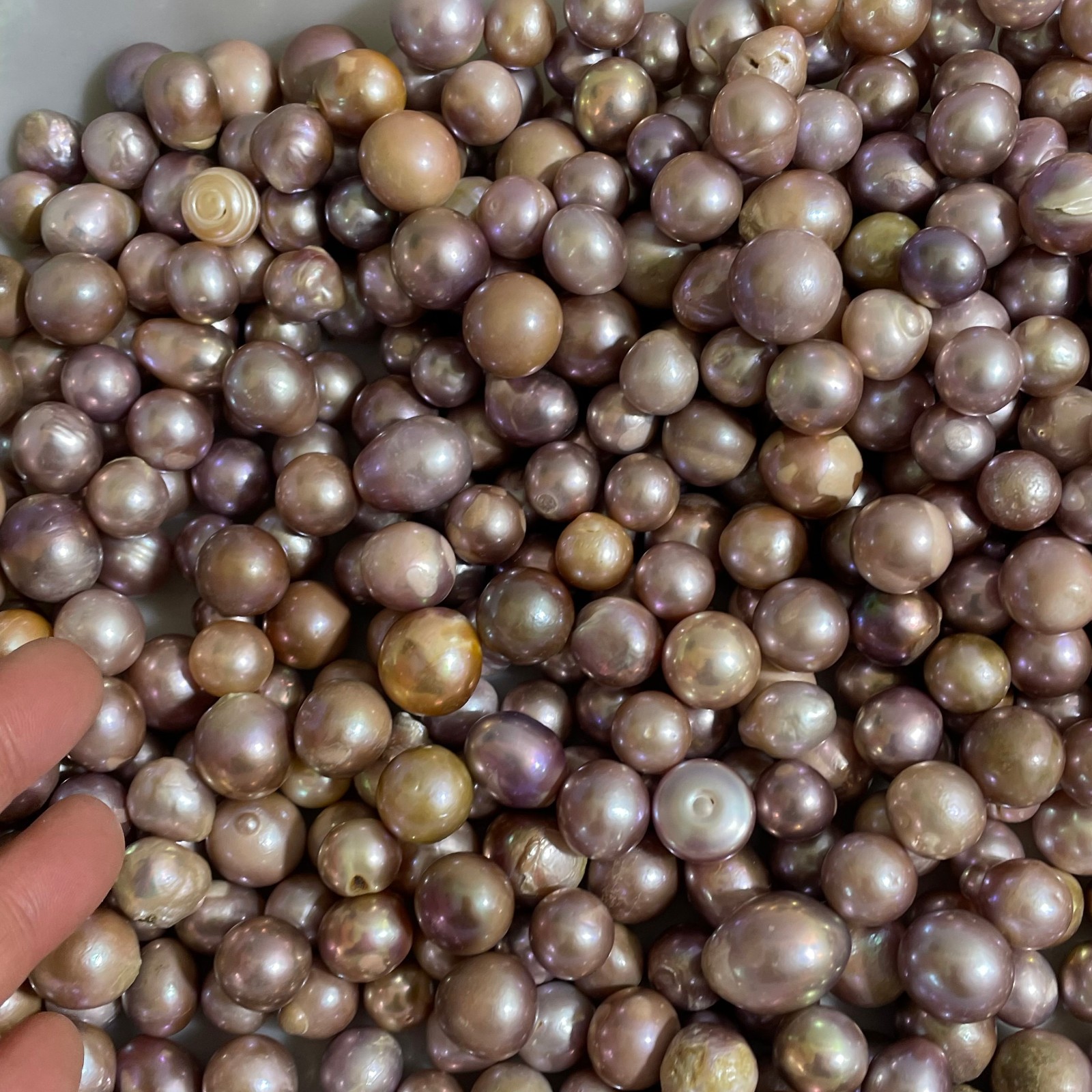 100g Genuine Large Baroque Freshwater Pearl Cultured Loose Bead Not Drilled