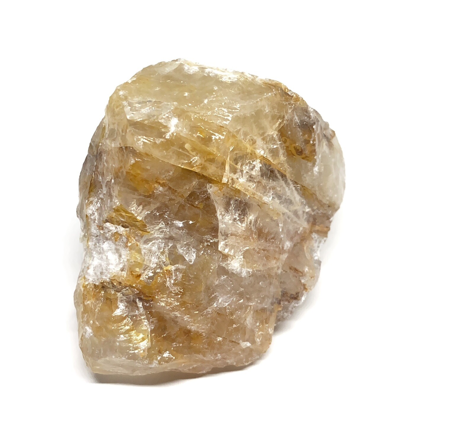 Yellow Hematoid Genuine Quartz Rough Stone From Madagascar 114.9g