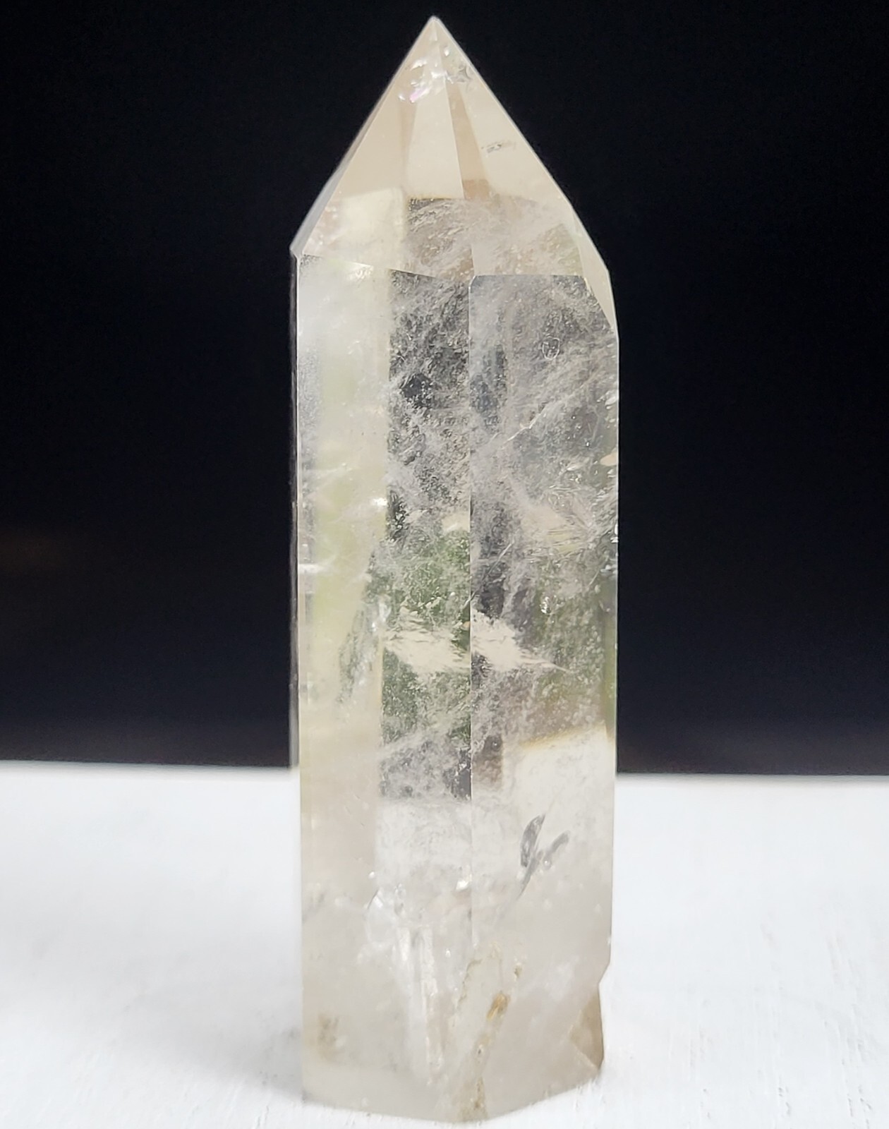Smokey Quartz Tower Crystal Chakra Point Gemstone Wand Reiki