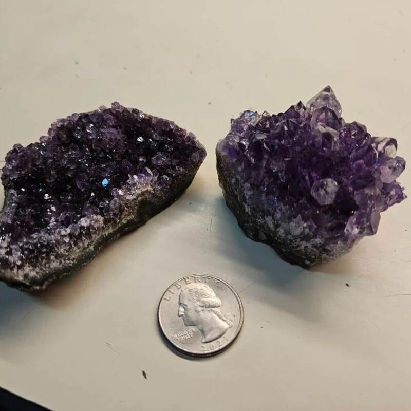 High-Quality 100g Raw Amethyst Cluster Purple Crystal Quartz Specimen Decor Gift