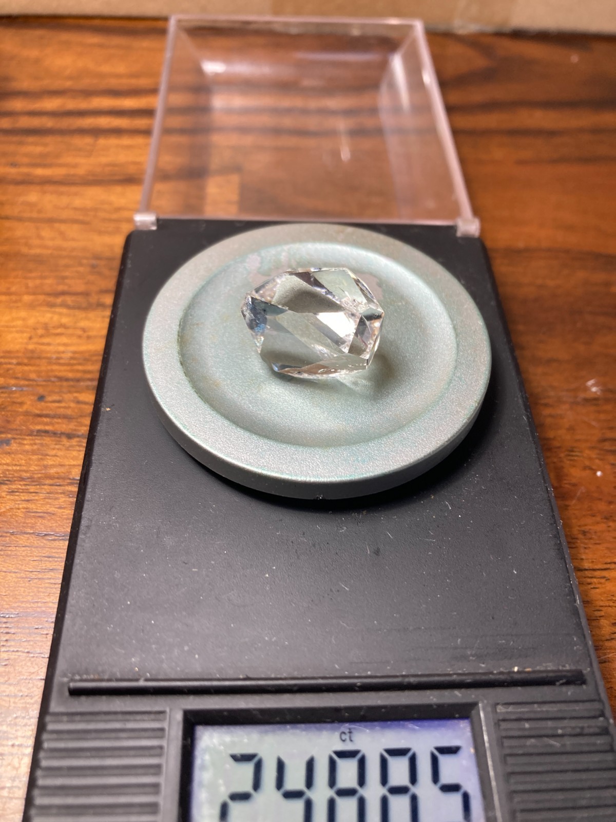 2025 TREASURE BOX! E1 ONE Real Herkimer NY diamond 21mmx19mm 24.8 ct GRADE A+