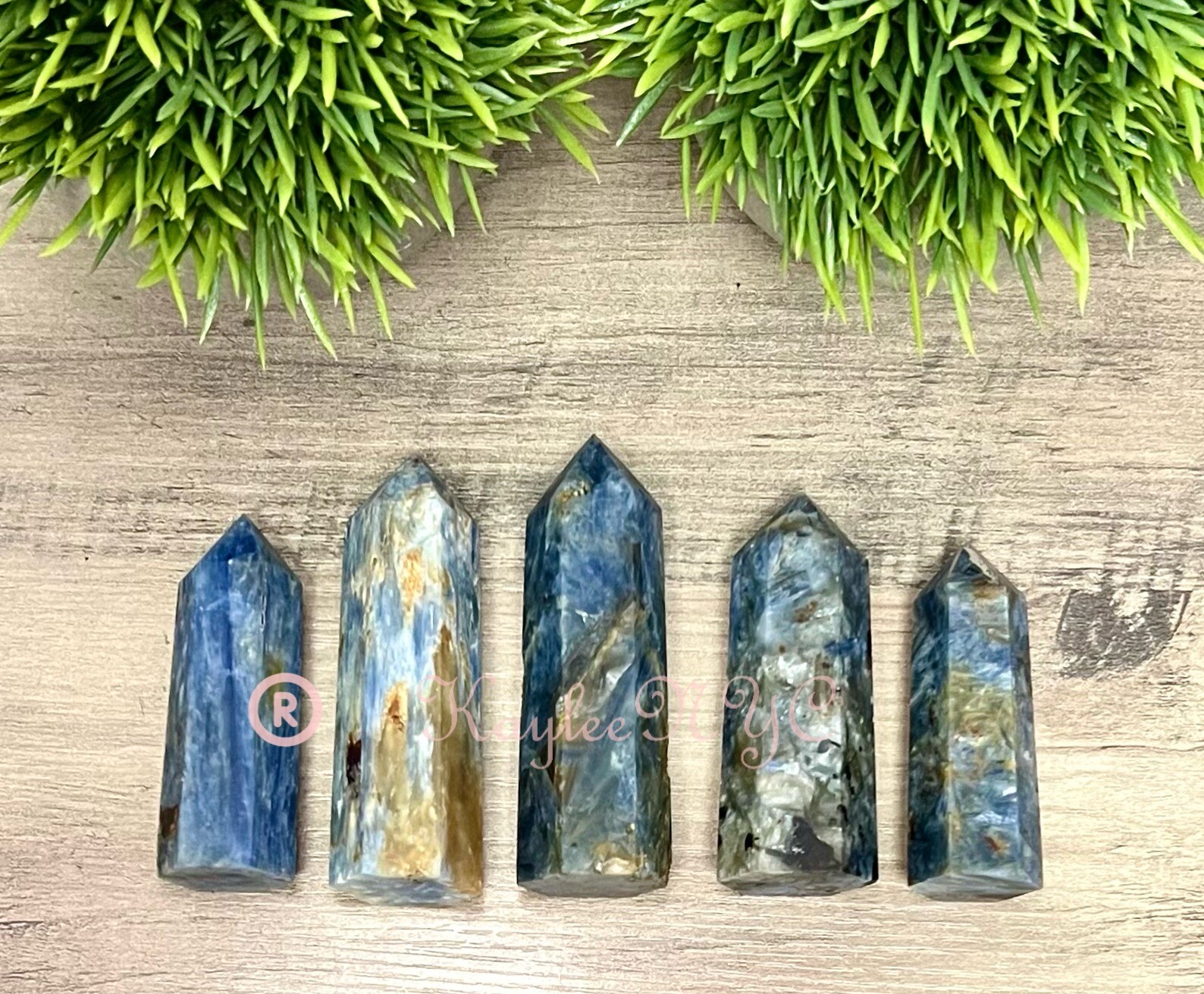 Wholesale Lot 1 Lb Natural Blue Kyanite Obelisk Tower Point Crystal