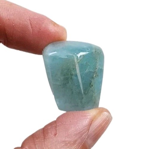 Aquamarine Crystal Polished Faced Rough 7.9 grams.
