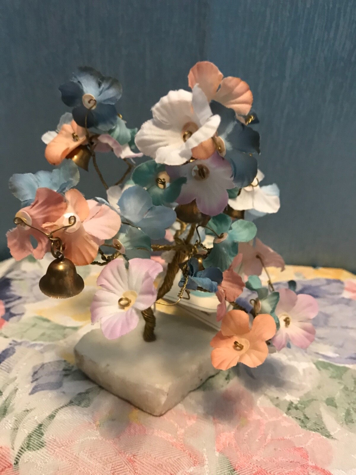 Prosperity tree marble traditional bonsai rainbow tree Vinatage