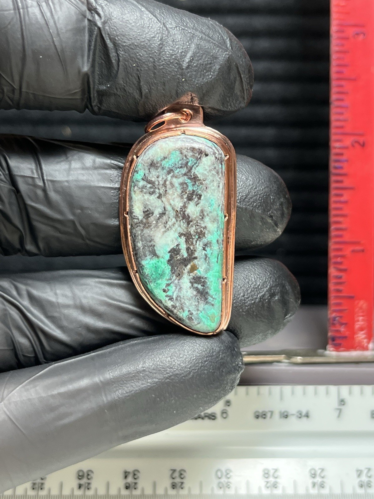 Chryscolla/copper Pendant/J93