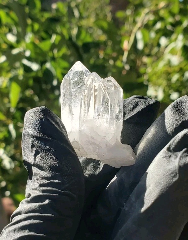 16g Natural White Clear Quartz Cluster Crystal Point Healing Mineral Specimens
