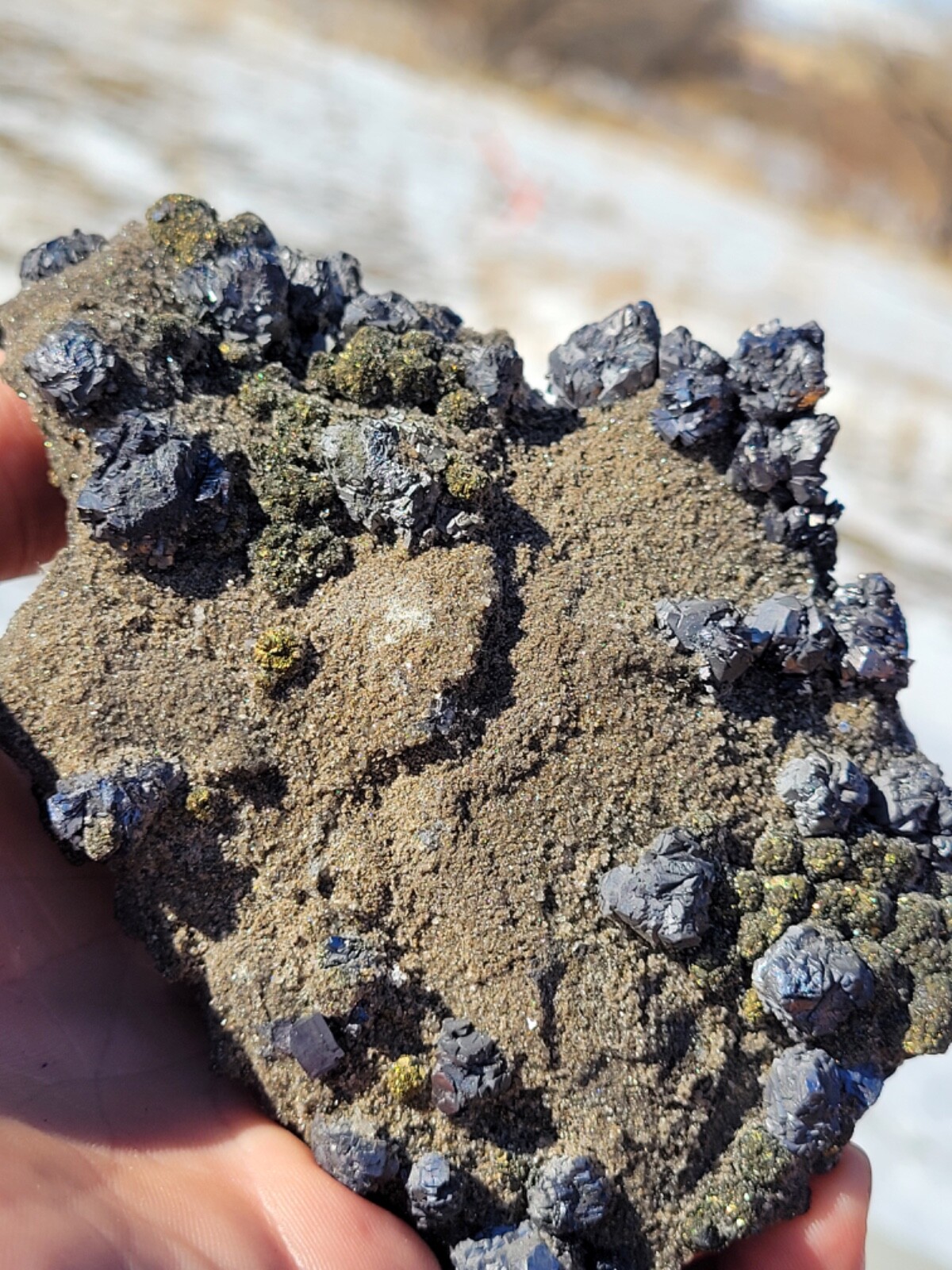 Giant Galena Cube with Pyrrhotite on Dolomite Matrix from Missouri