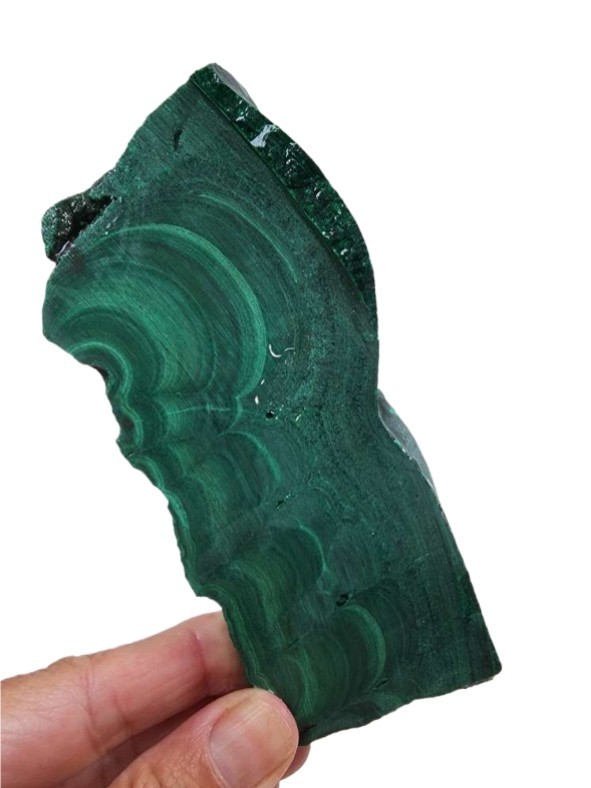 Malachite Thick Slab from the Congo 178.6 grams