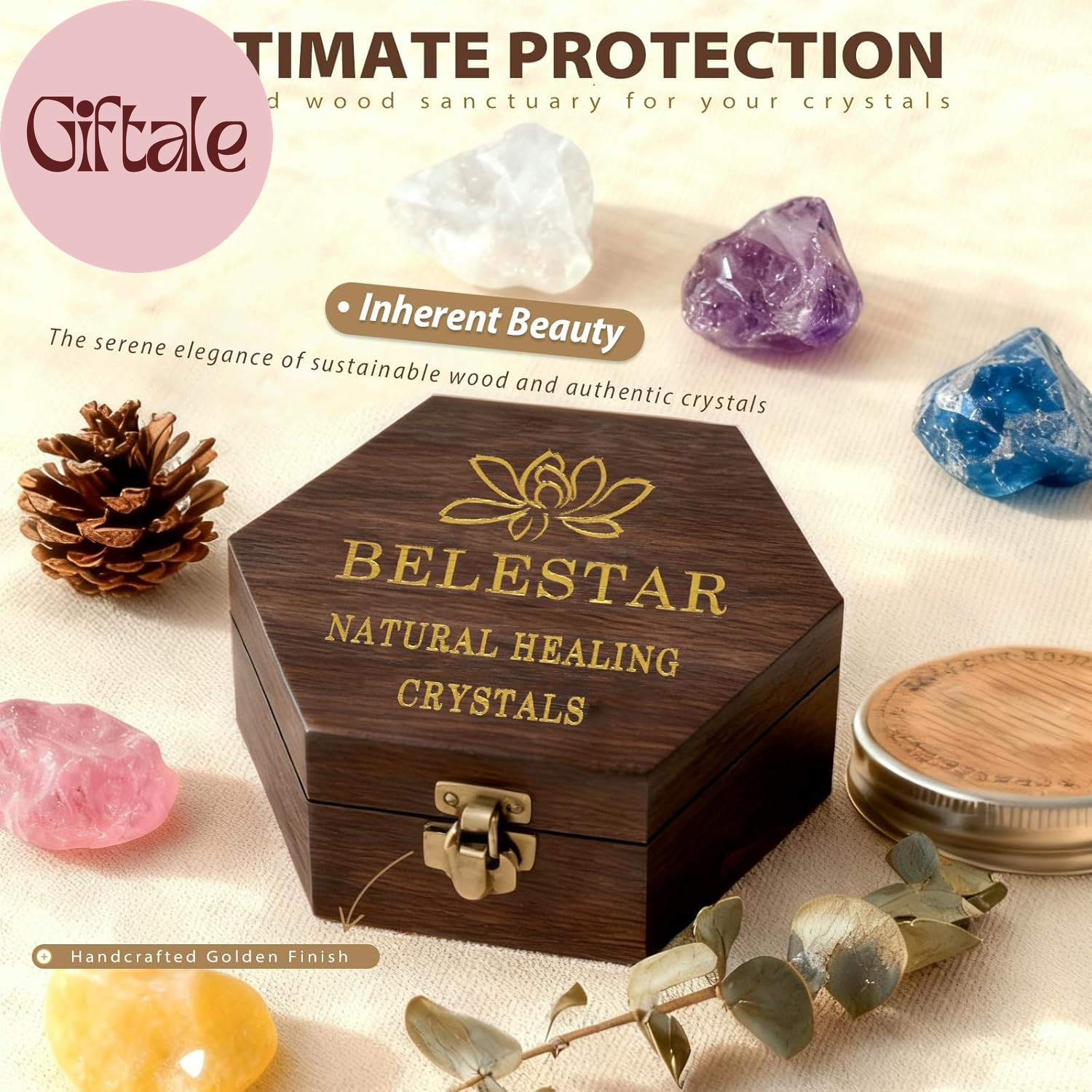 7 Chakra Healing Crystals Set – Large Raw Stones: Amethyst, Rose Quartz, Citrine