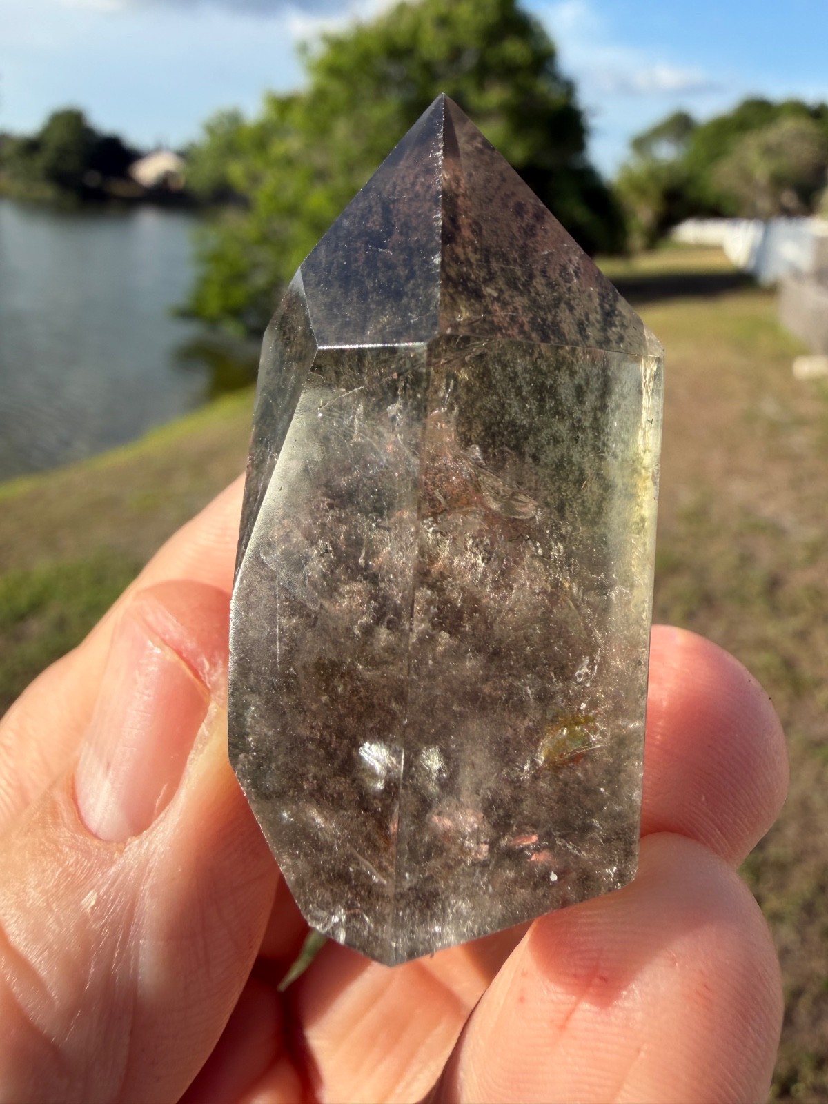 Garden Quartz Tower Crystal Point Gemstone 1.75″ 43 grams