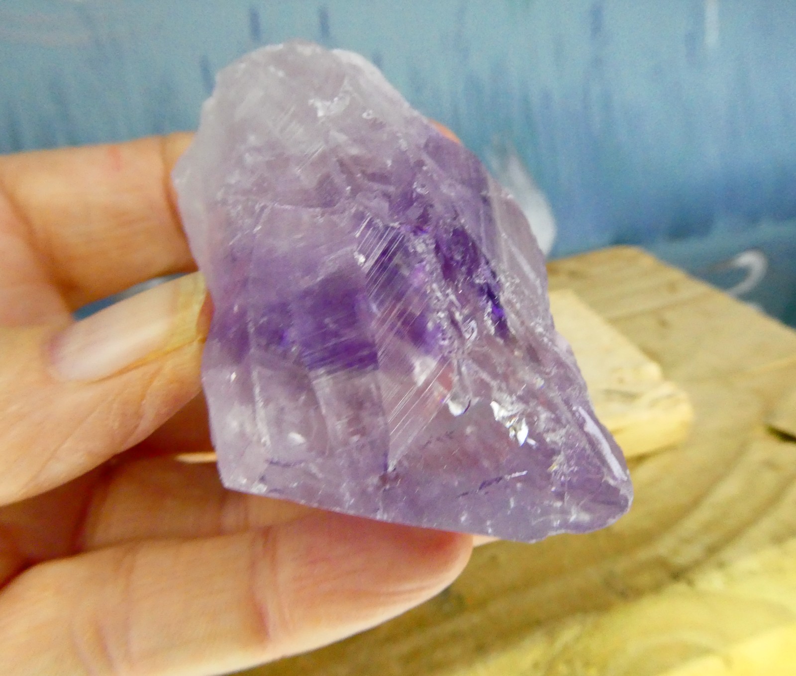 3 Amethyst Crystal Large Chunky Tips Points Weight 160g Approx 27mm – 65mm
