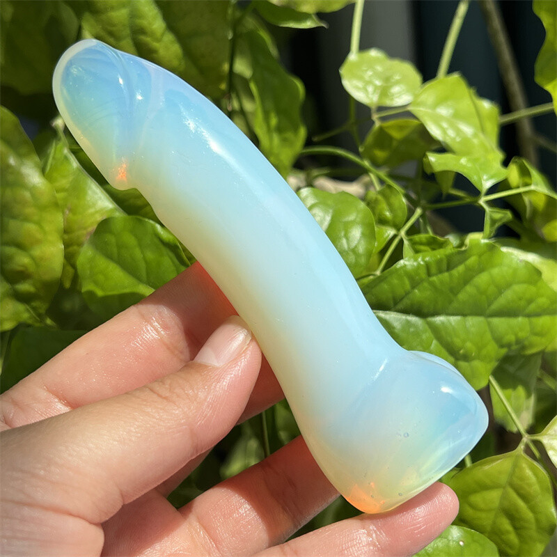 4.4″ Opalite quartz carved Male Penis skull quartz crystal skull Figurines 1pc