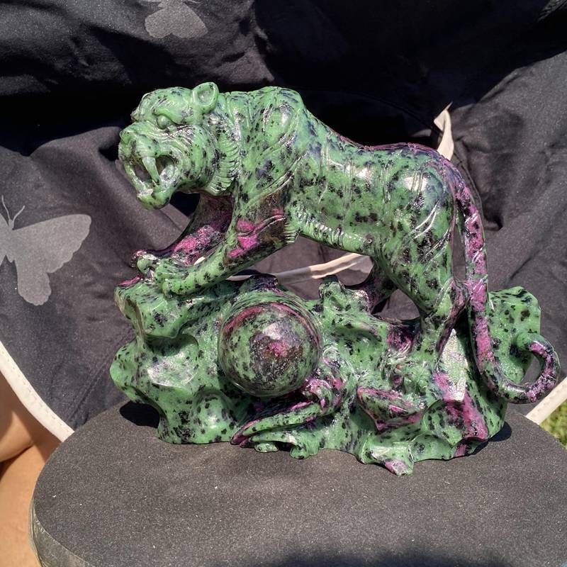 3.47LB Natural Zoisite Quartz Skull Carved Crystal Skull Healing Halloween Gift