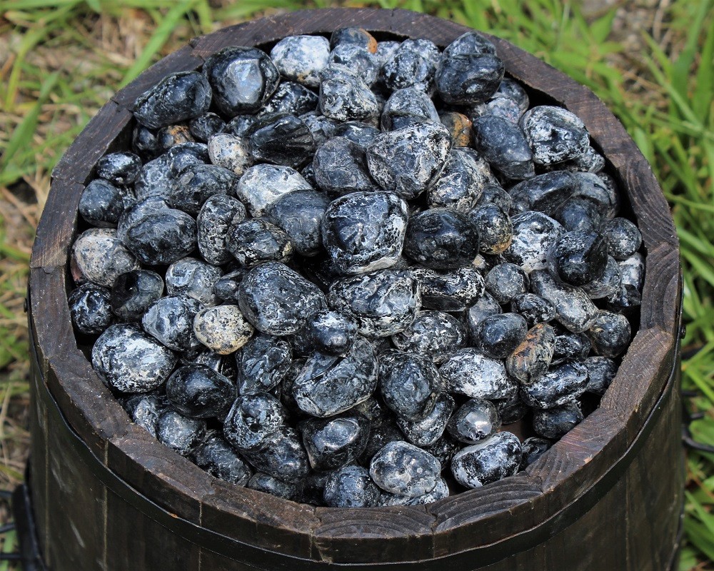 Rough Apache Tears Natural Stones – 10 Piece Lot
