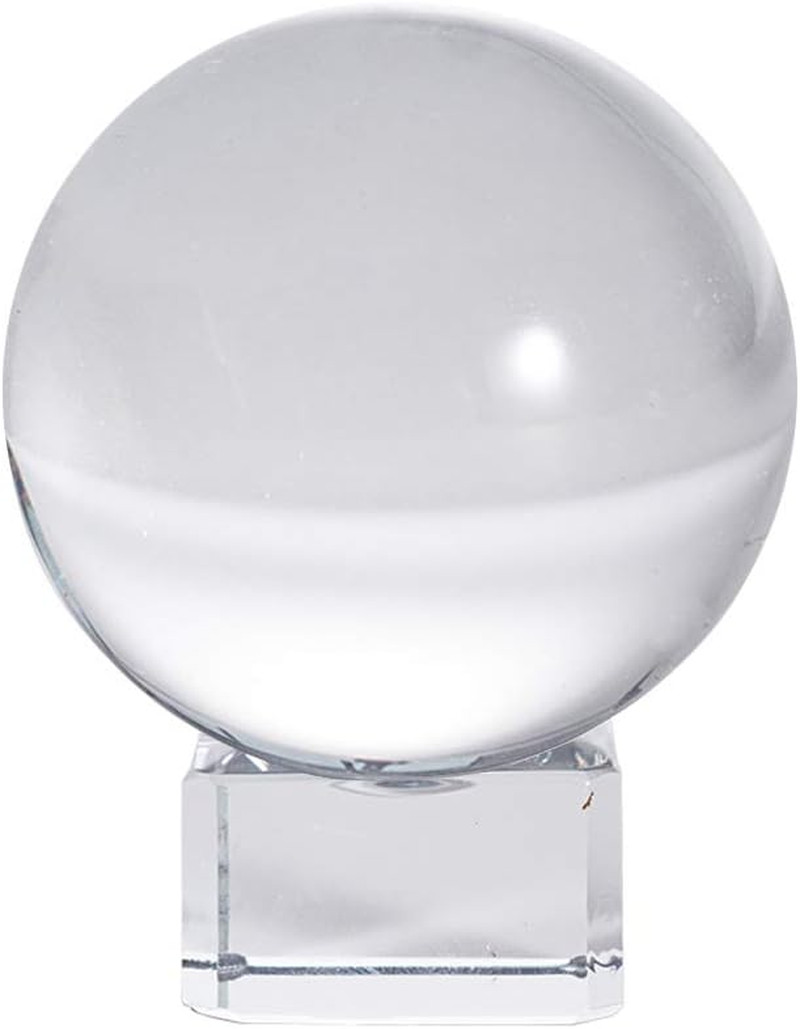 50Mm(2 Inch) K9 Photography Solid Crystal Glass Ball Sphere with Free Stand