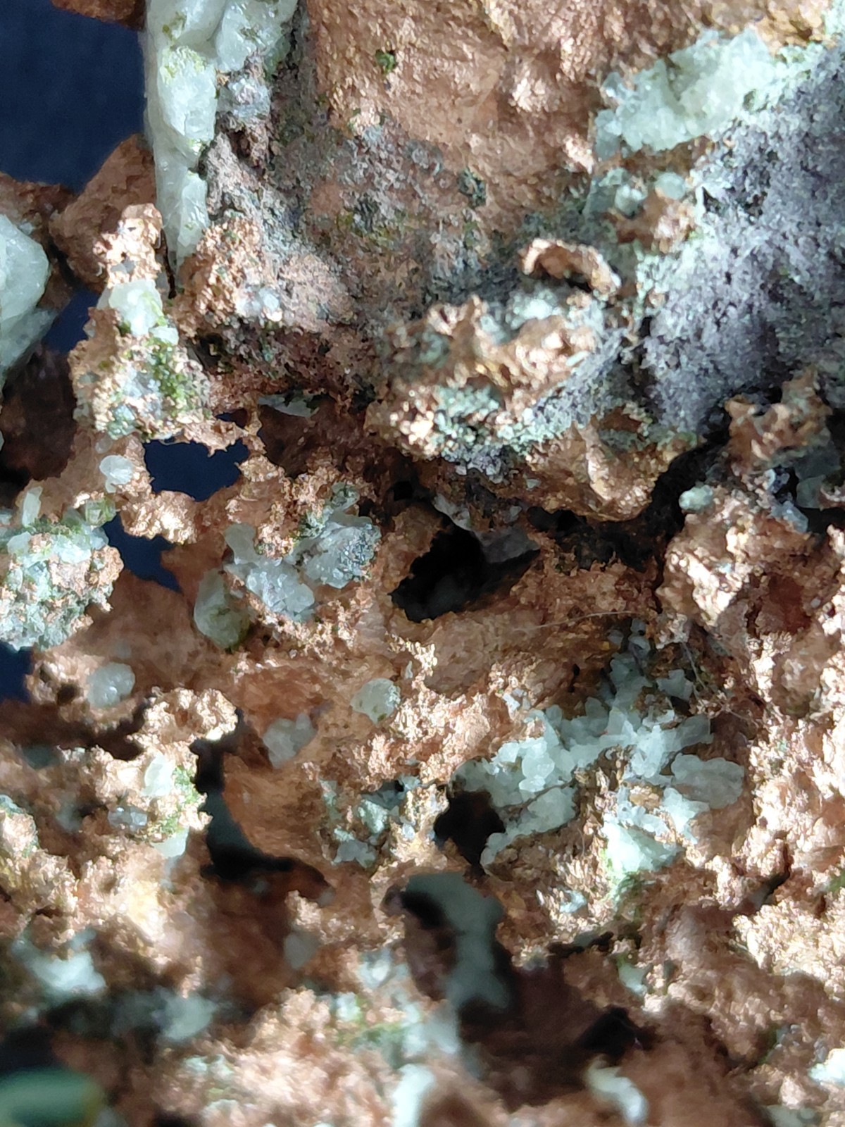 Natural Copper Crystal Specimen ON Ceramic Stand