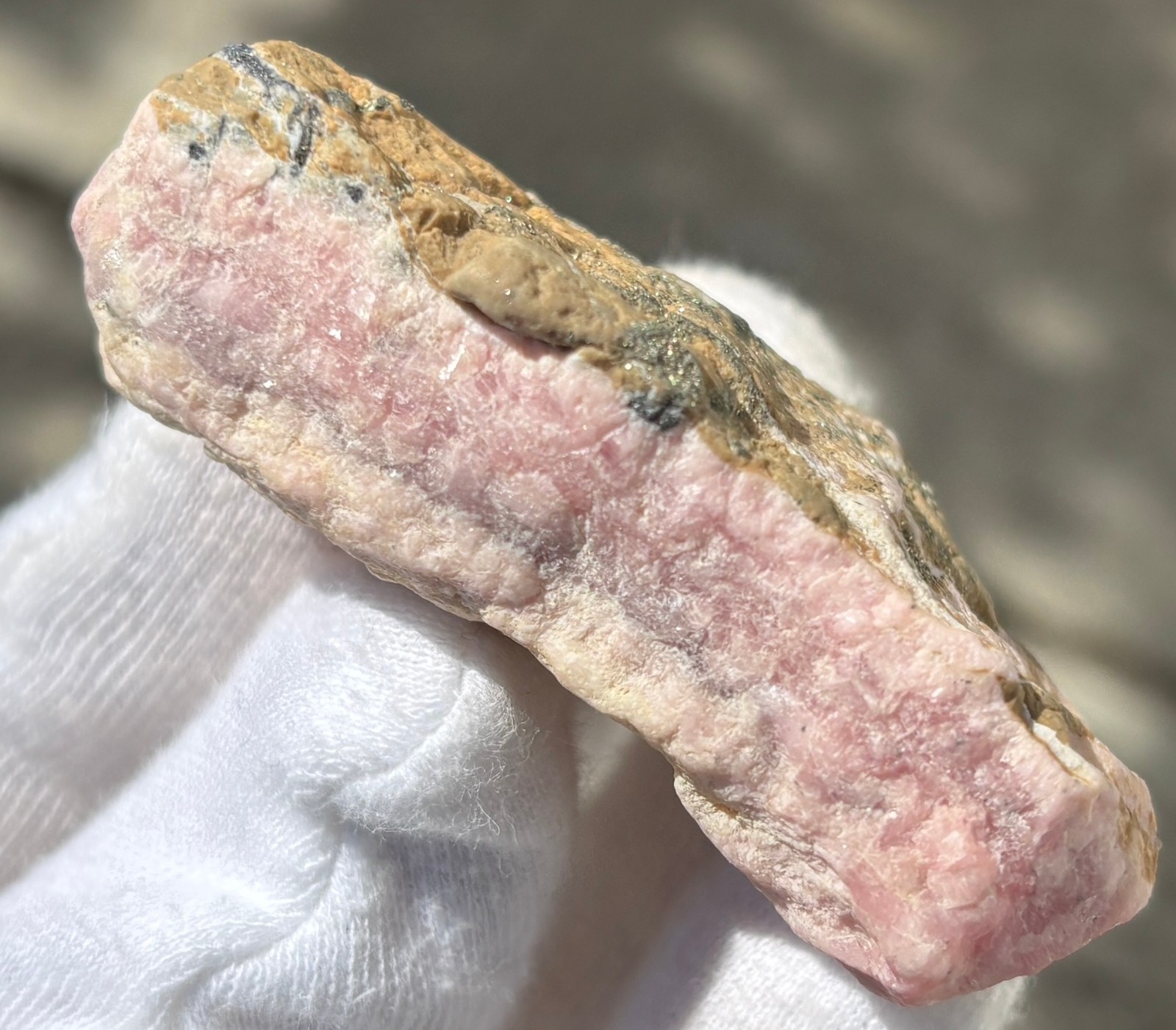 USA SALE 187g LOT REAL RHODOCHROSITE ROUGH SPECIMENS LAPIDARY PINK PYRITE GEMMY