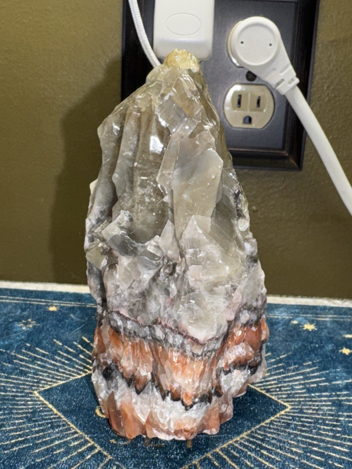Multicolored Calcite Crystal Mineral Gemstone – 15.3 Oz