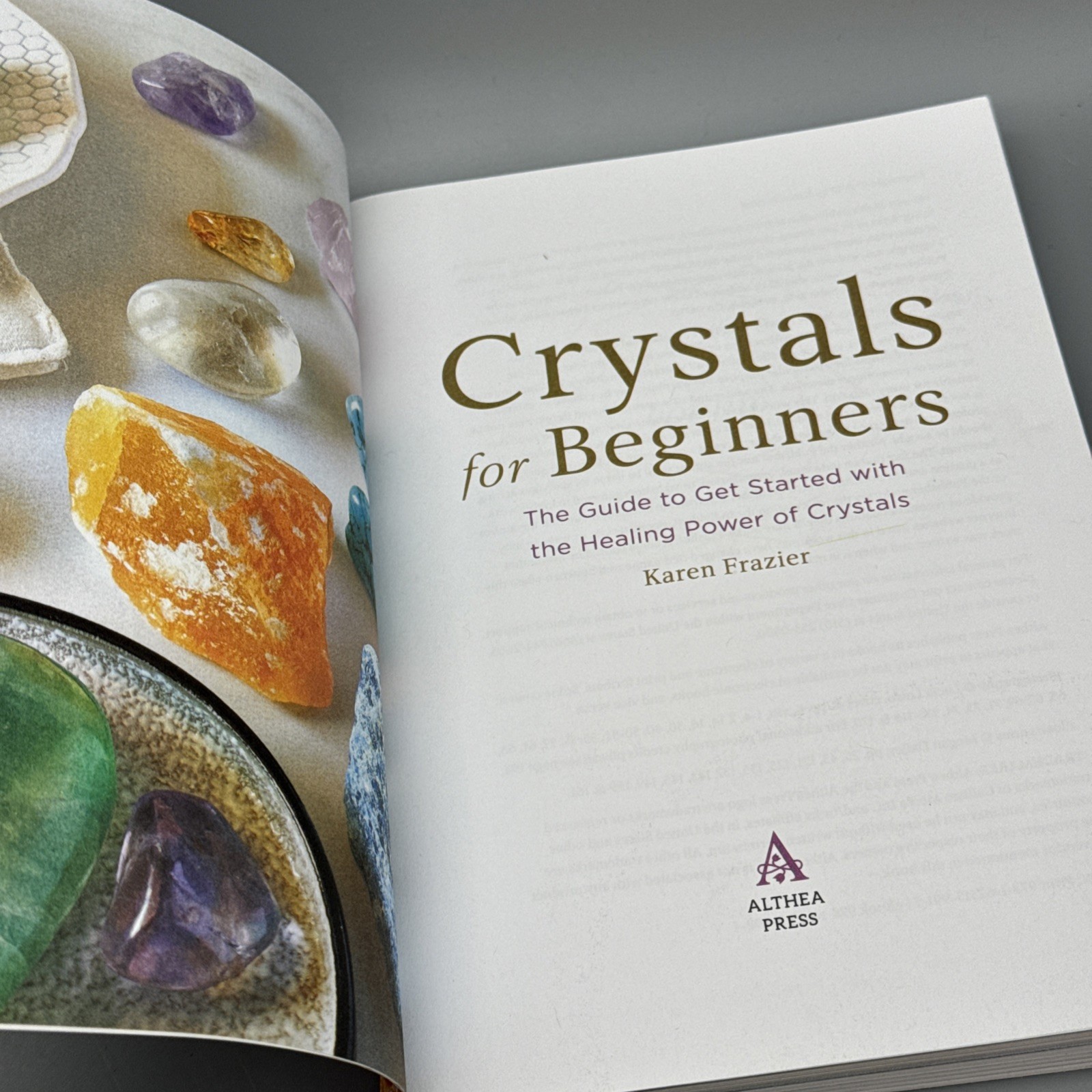 Crystals for Beginners Lot Karen Frazier Book & 20+ Polished Stones Agate Slices