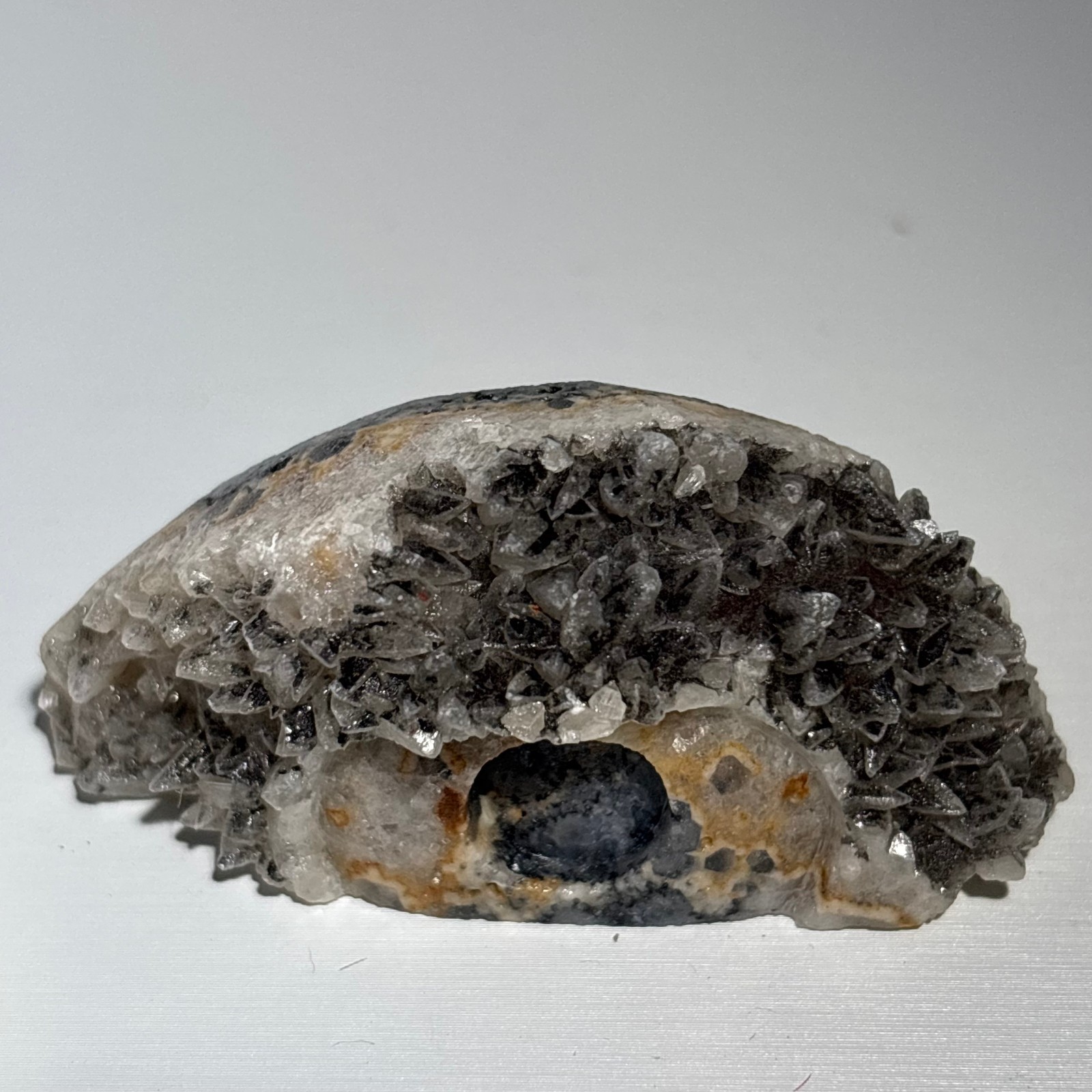40g Natural white crystal cluster carving of God’s Eye-AS2