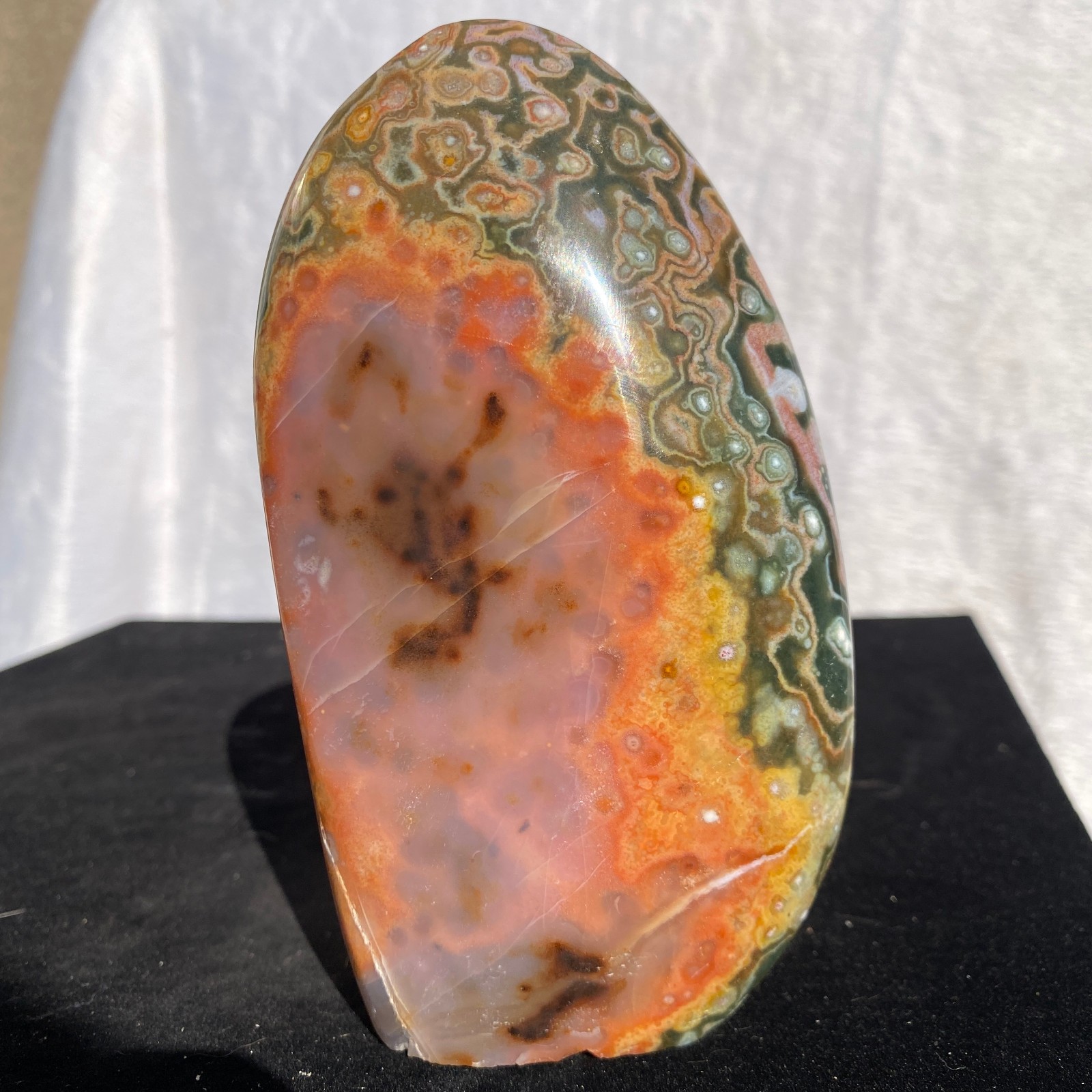 540g Natural polychrome Ocean Jasper Specimen Quartz Crystal Reiki Healing