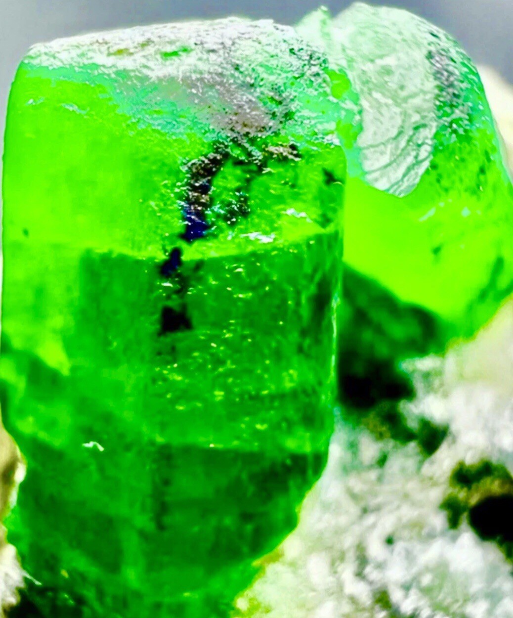 Renowned Raw Bright Green Colombian Emerald Crystal Cluster Matrix Specimen