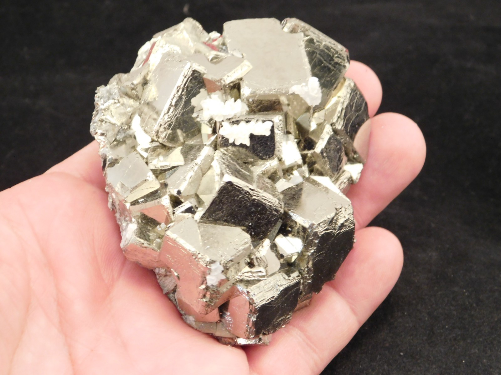 LARGER! PYRITE Crystal CUBE Cluster 100% Natural Huanzala Mine Peru 414gr
