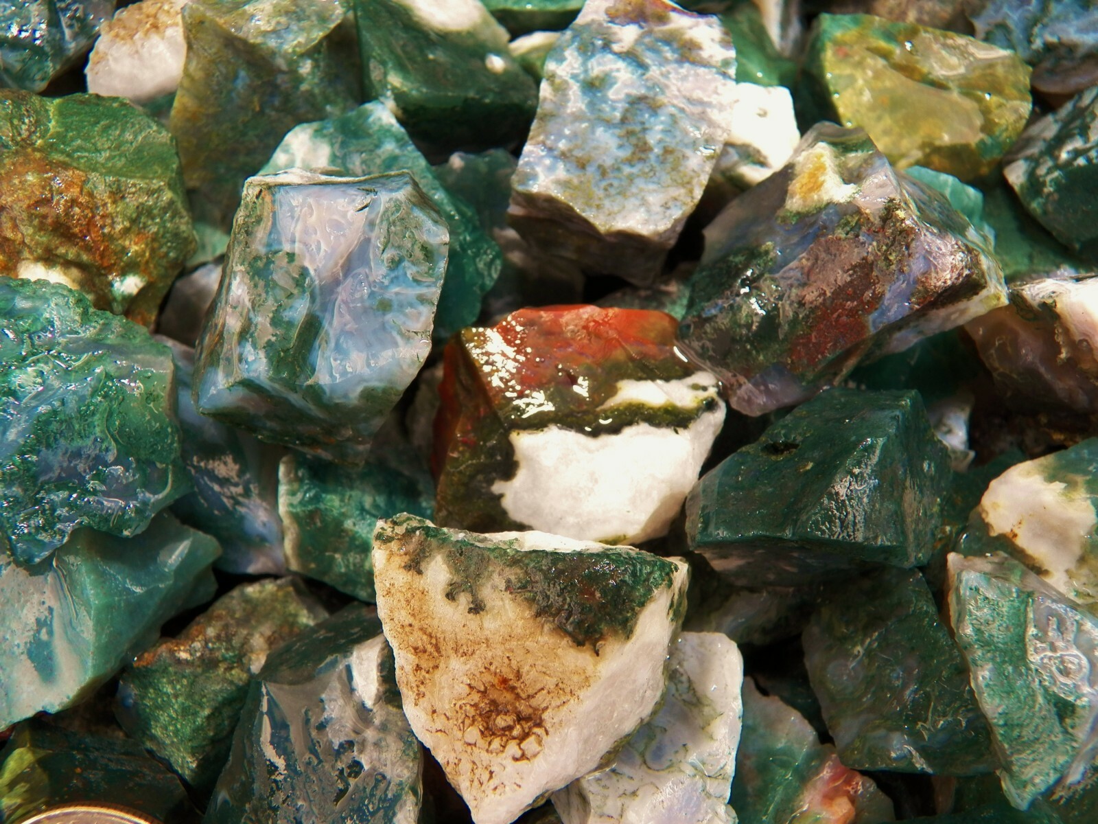 3000 Carat Lots of Fancy Jasper Rough – Plus a FREE Faceted Gemstone