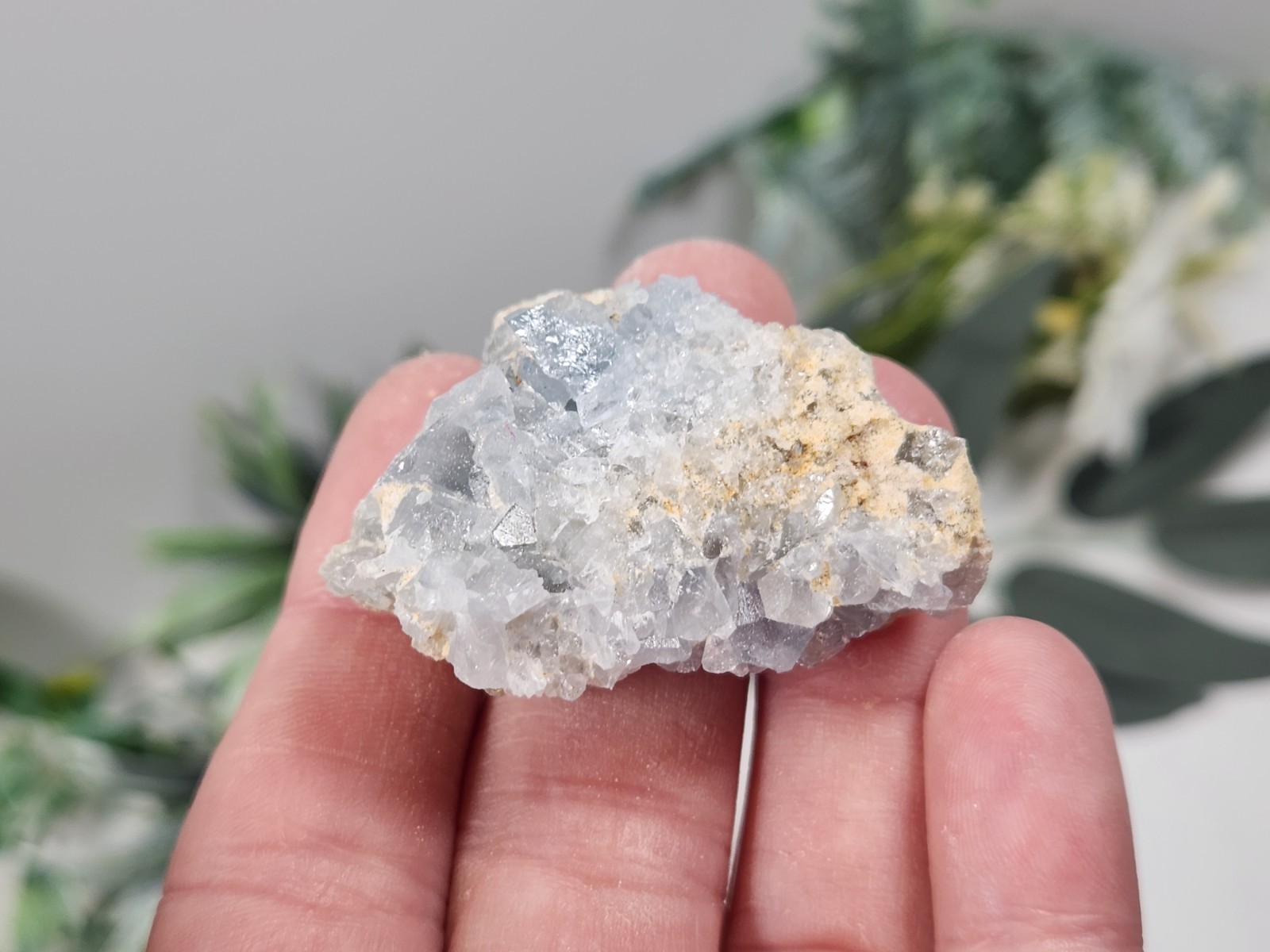 5pc Celestite 2 Ib Lot Crystal Clusters From Madagascar. Exact Specimens Cellot2