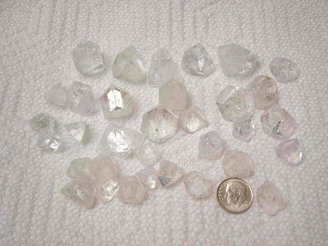 Apophyllite crystals terminated all natural rare India 4 crystals per buyer