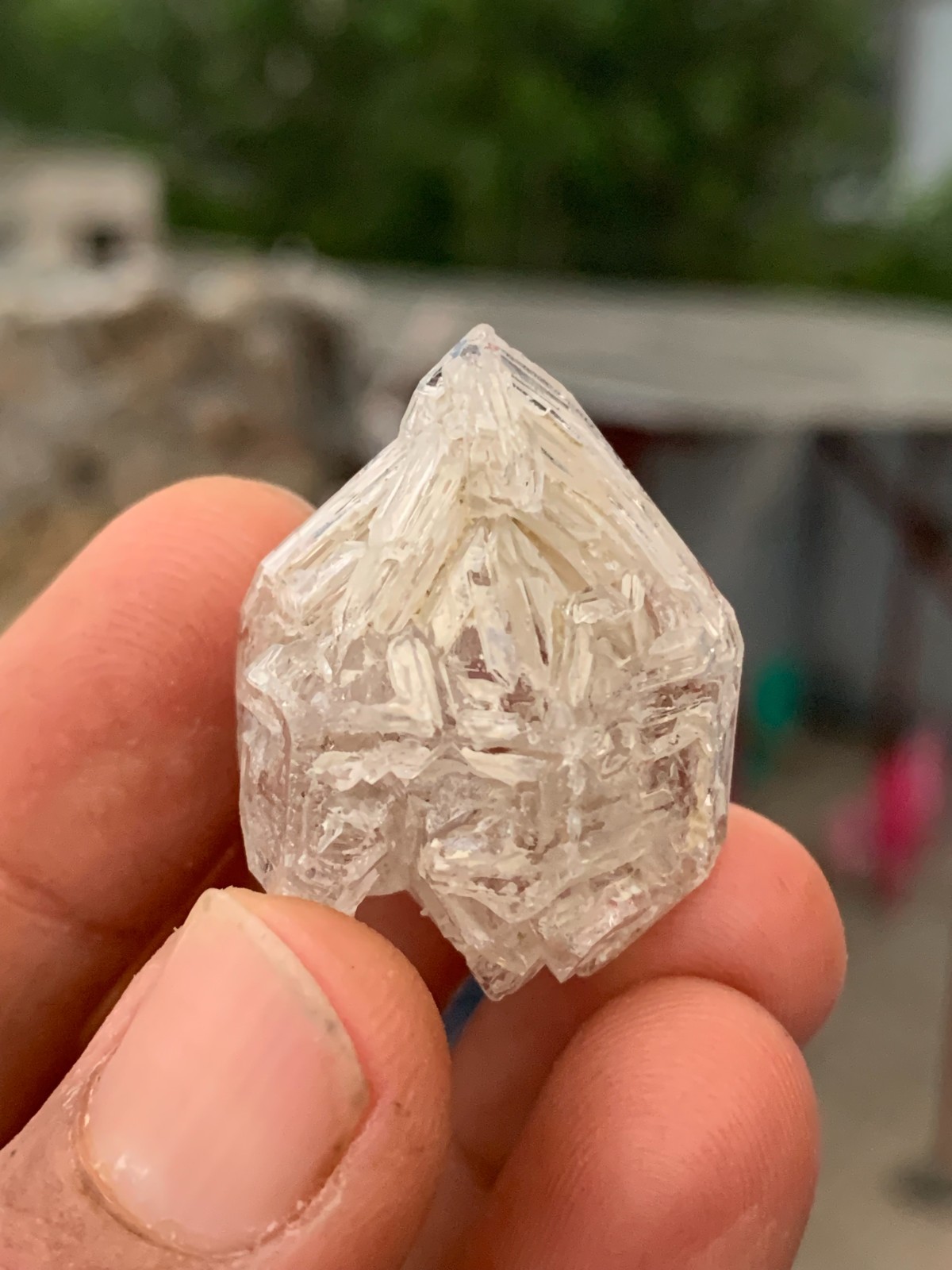 14 Grams Amazing Window Fenster Quartz Crystal Natural Specimen From Baluchistan