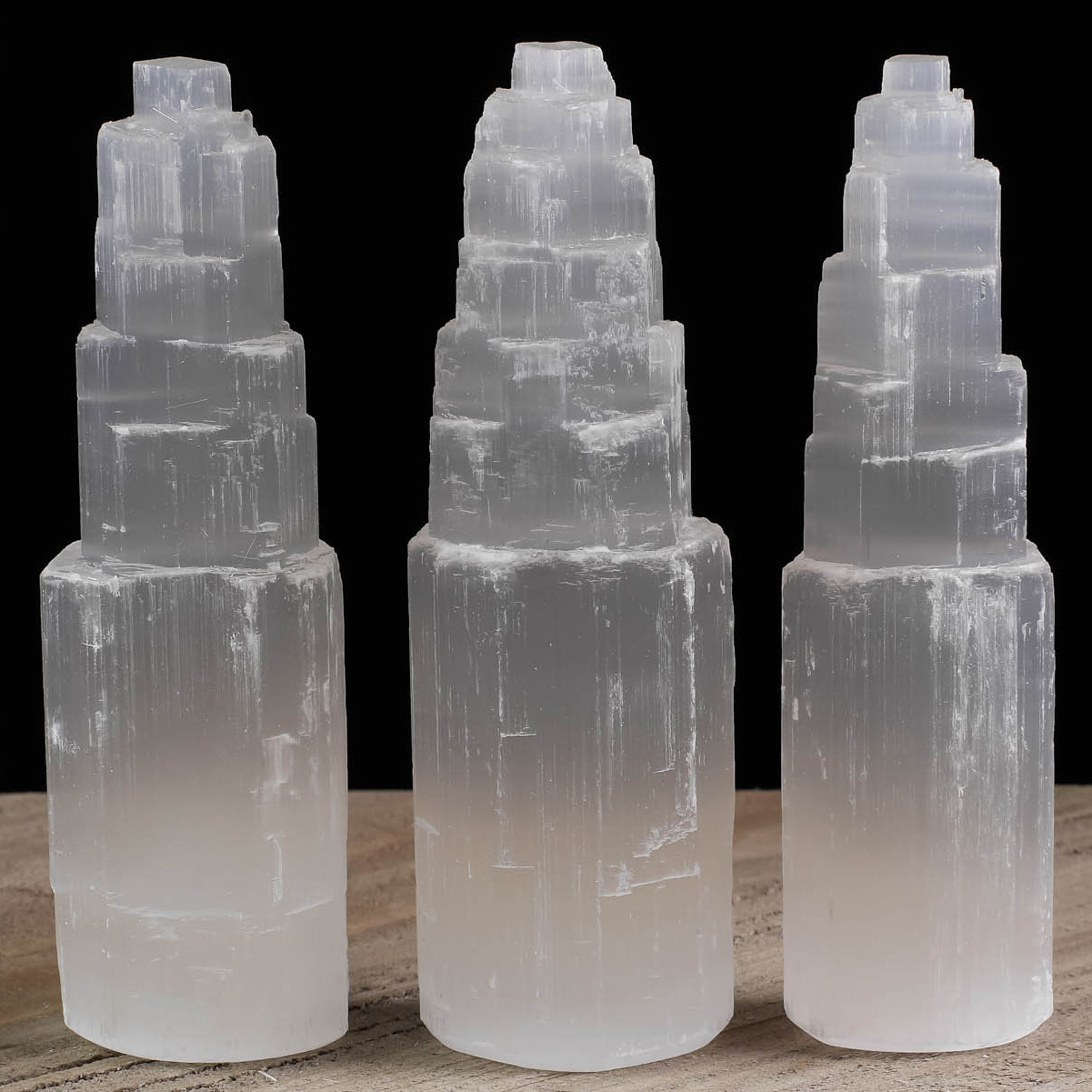 XL Selenite Tower Rough 8 ” inch Crystal Morocco Natural Carved Healing Energy