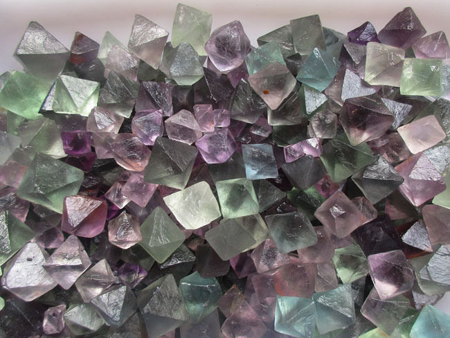 100g AAAA+++ Natural beautiful Fluorite Crystal Octahedrons Rock China