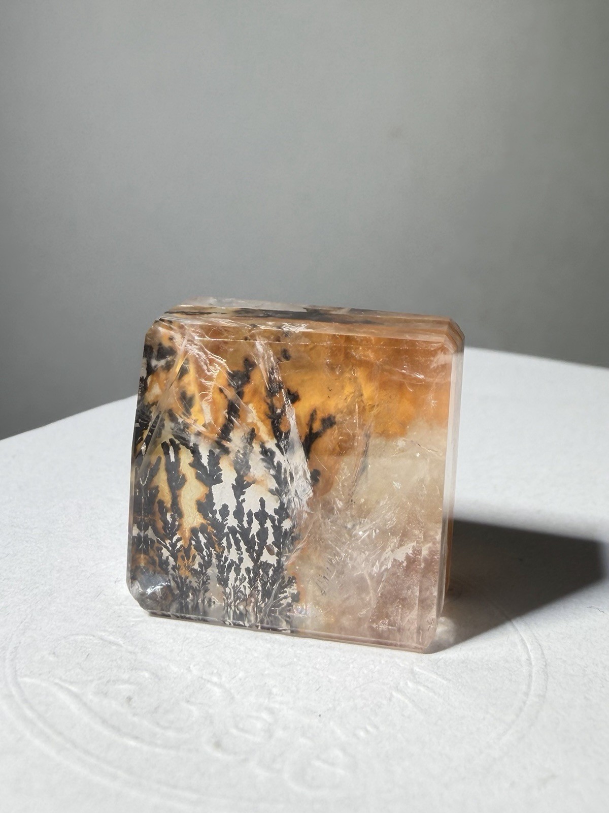 Dendritic Quartz Freeform | Sunset Landscape Quartz | Scenic Included Quartz
