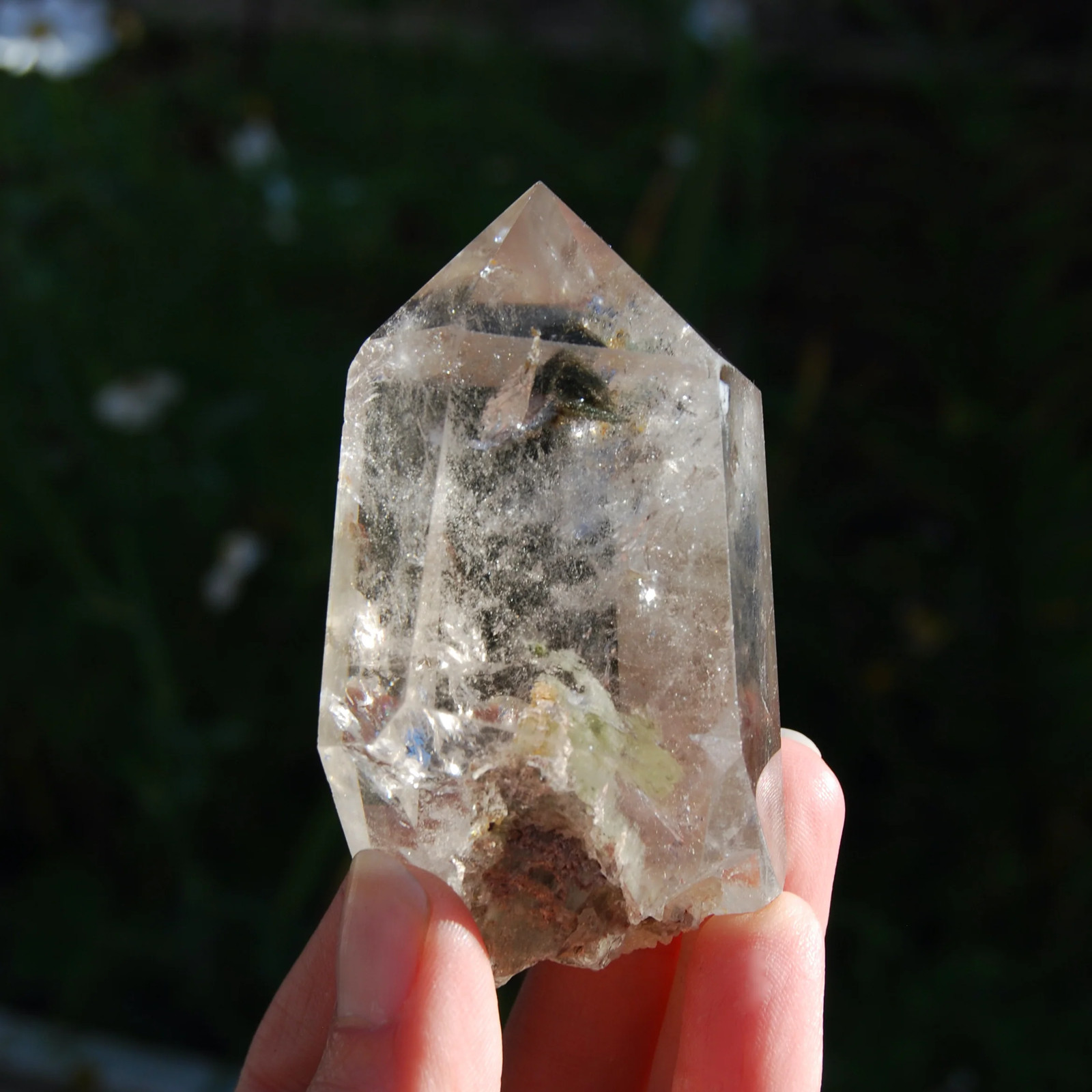 3in 176g Scenic Lodolite Garden Quartz Crystal Tower, Landscape Quartz, Brazil
